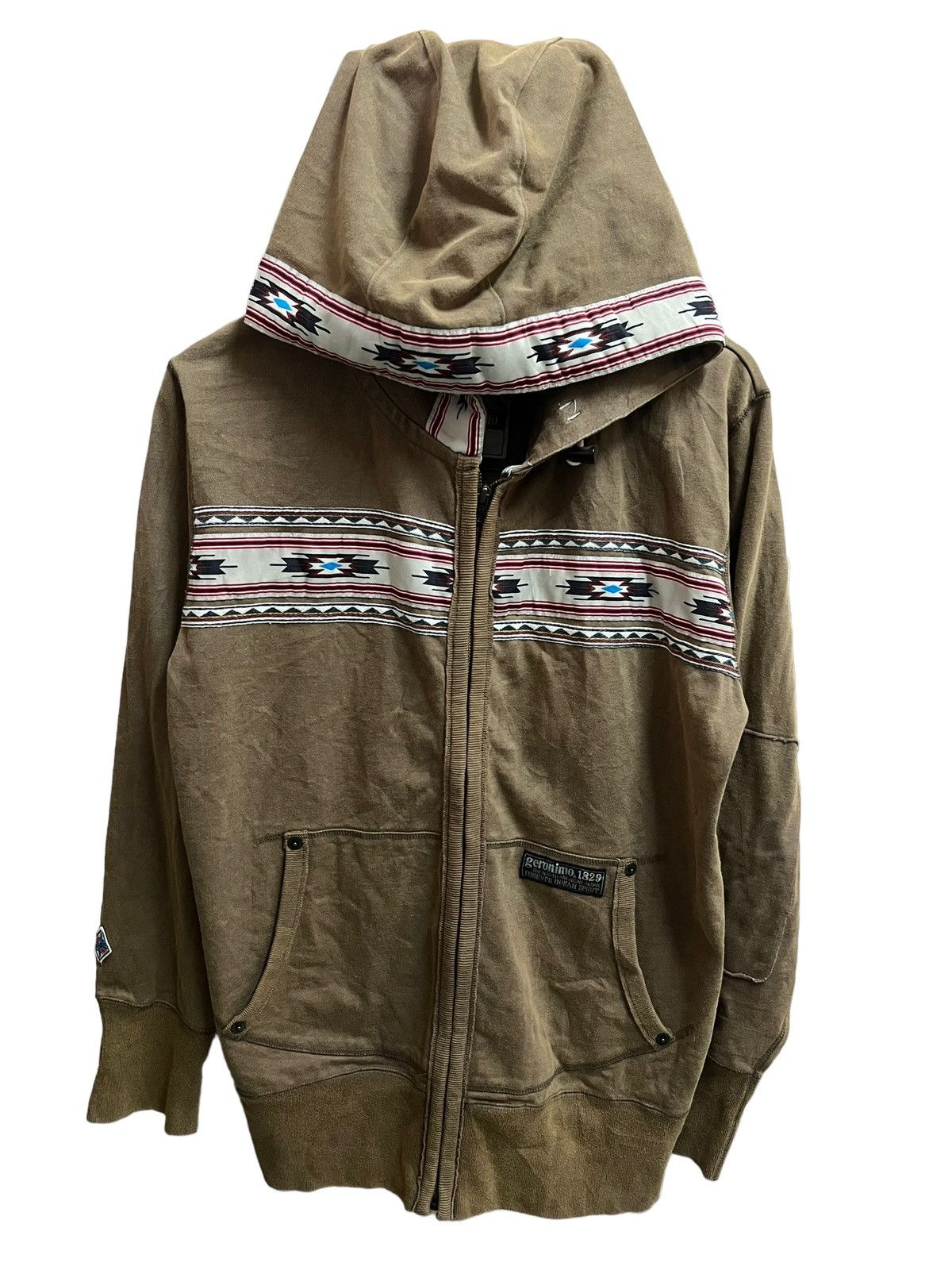 Japanese Brand 💥GERONIMO ARIZONA TRIBES AZTEC NATIVE Size US L / EU 52-54 / 3 - 4 Thumbnail
