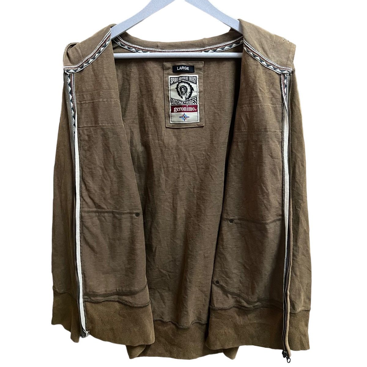 Japanese Brand 💥GERONIMO ARIZONA TRIBES AZTEC NATIVE Size US L / EU 52-54 / 3 - 9 Thumbnail