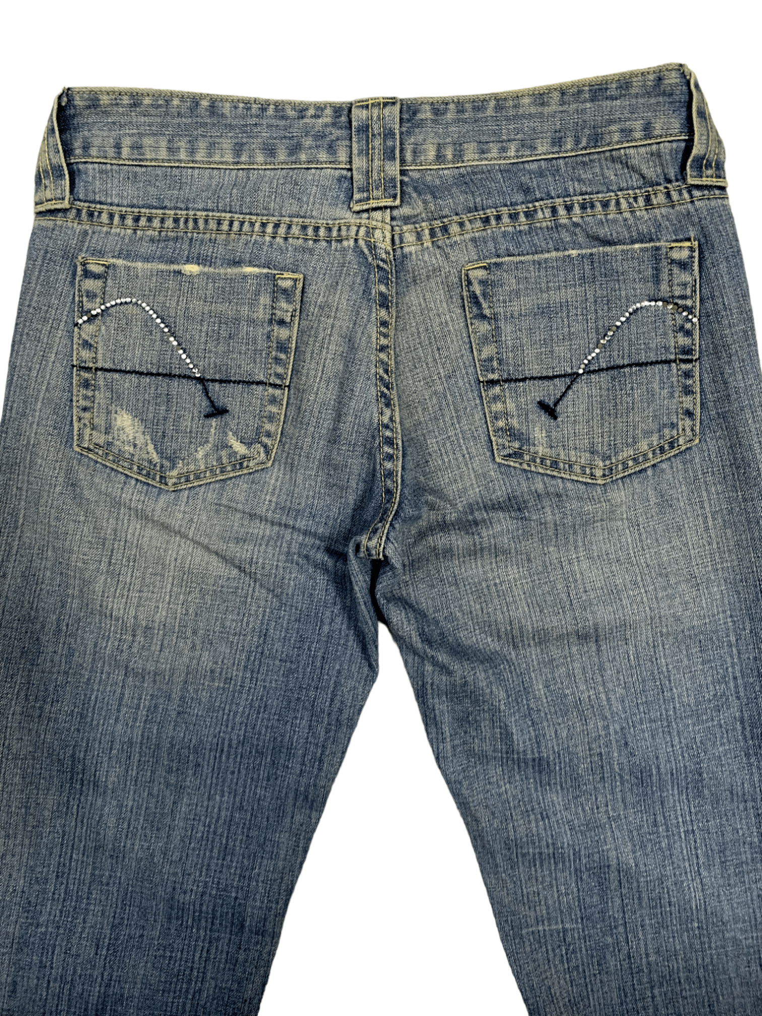 Guess Vintage Guess Painted Splatter Bootcut Distressed Jeans Size 30" / US 8 / IT 44 - 15 Thumbnail
