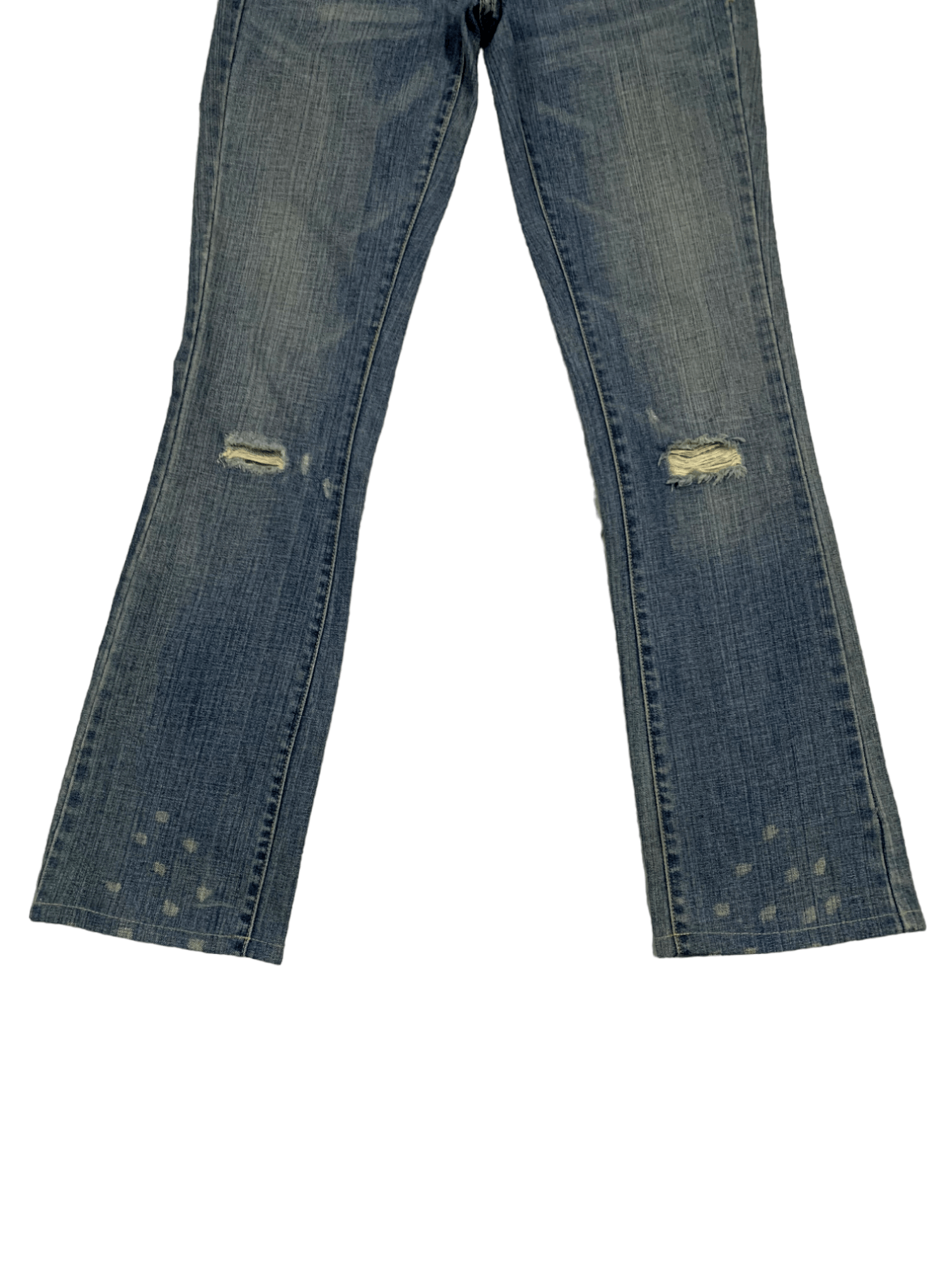 Guess Vintage Guess Painted Splatter Bootcut Distressed Jeans Size 30" / US 8 / IT 44 - 12 Thumbnail