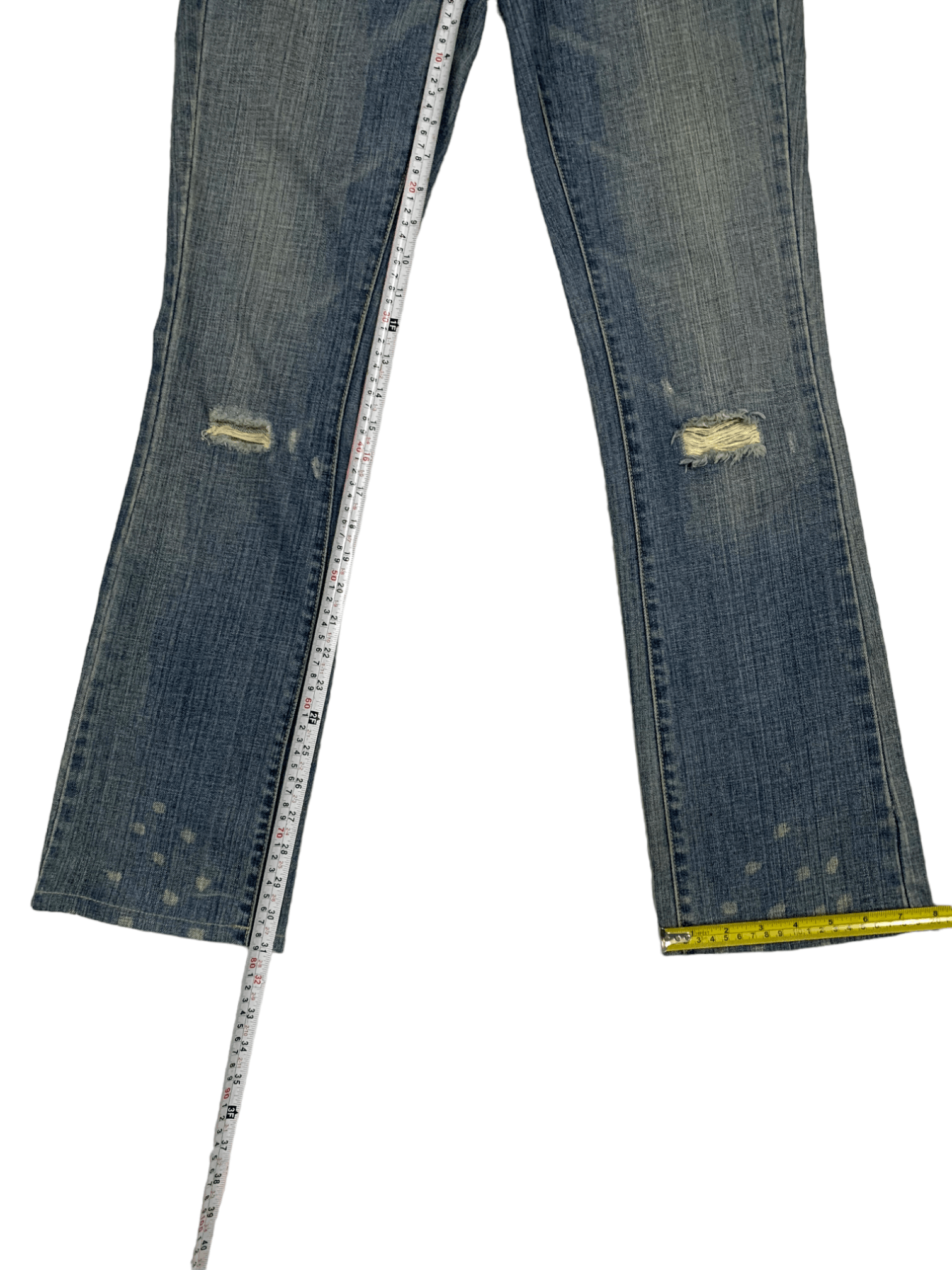 Guess Vintage Guess Painted Splatter Bootcut Distressed Jeans Size 30" / US 8 / IT 44 - 18 Thumbnail