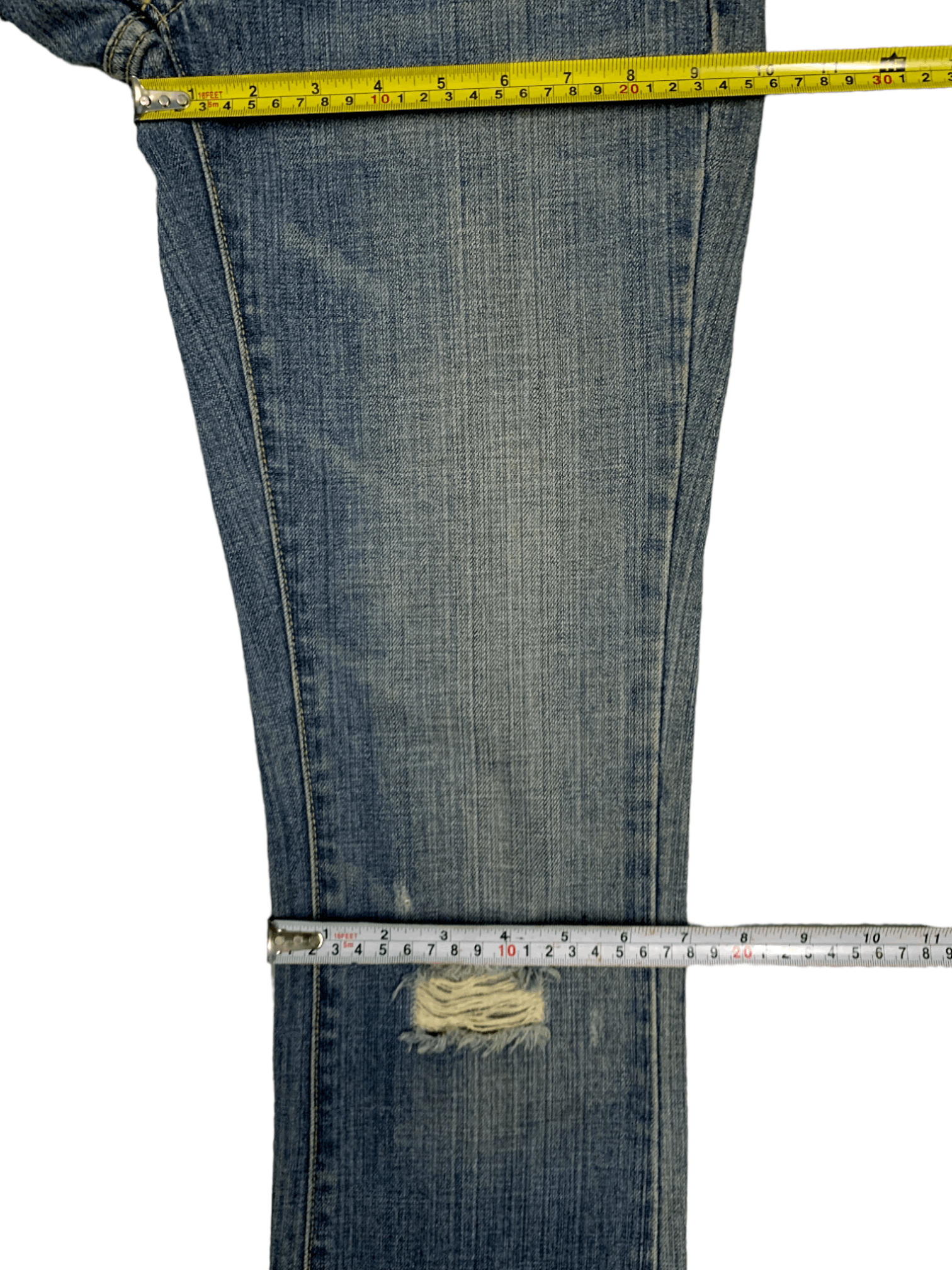 Guess Vintage Guess Painted Splatter Bootcut Distressed Jeans Size 30" / US 8 / IT 44 - 19 Thumbnail