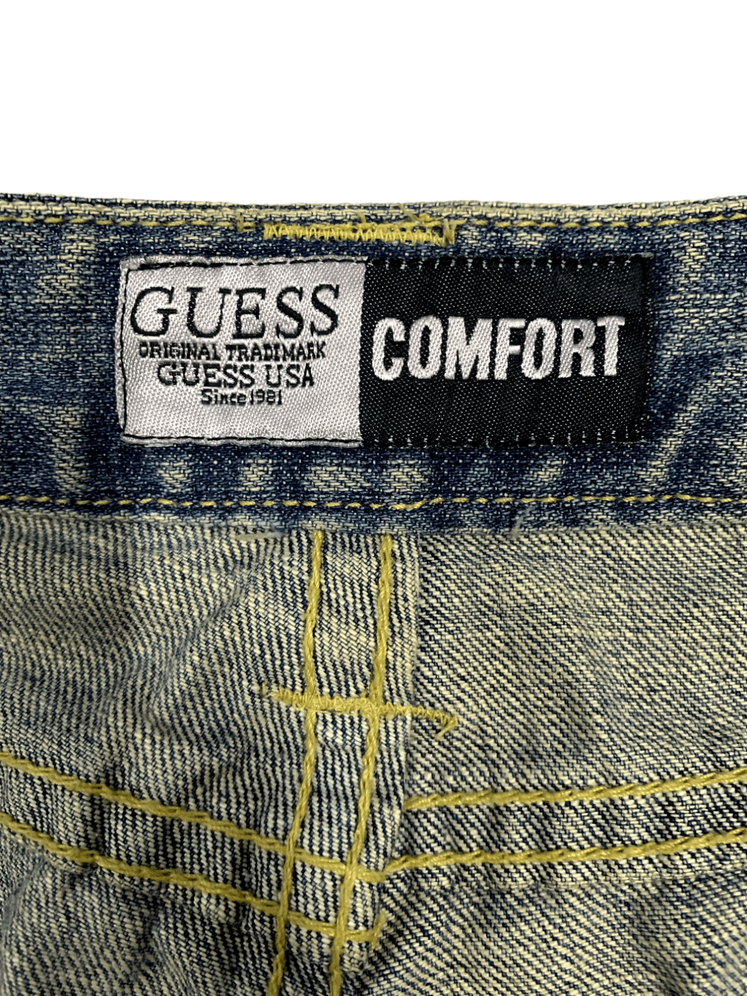 Guess Vintage Guess Painted Splatter Bootcut Distressed Jeans Size 30" / US 8 / IT 44 - 4 Thumbnail