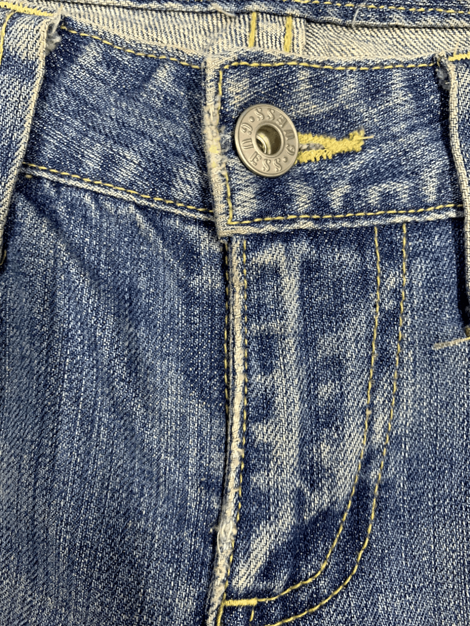 Guess Vintage Guess Painted Splatter Bootcut Distressed Jeans Size 30" / US 8 / IT 44 - 7 Thumbnail