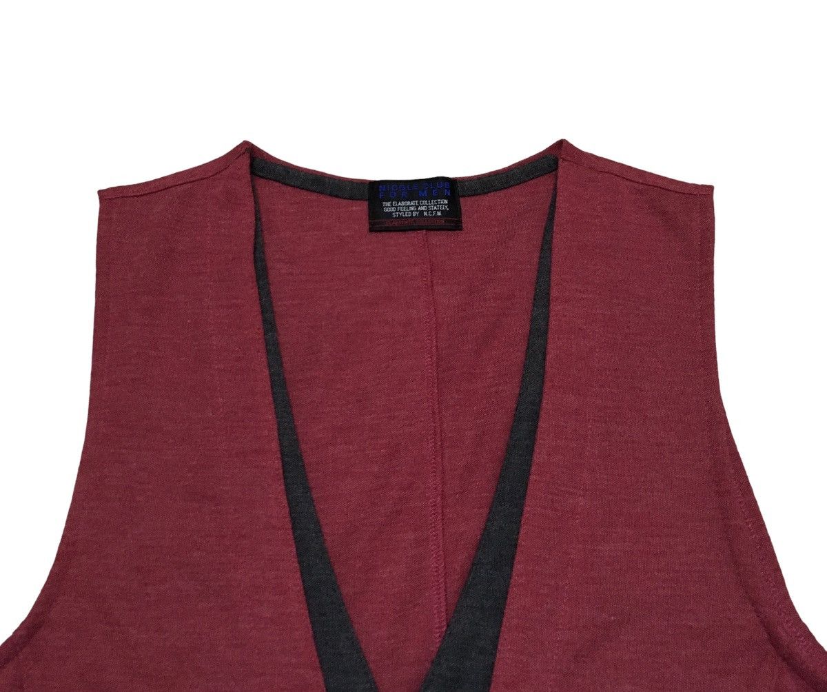 Japanese Brand × Vintage Rare Design Vintage Brand Nicole Club For Men Vests 1990s Size US S / EU 44-46 / 1 - 4 Thumbnail