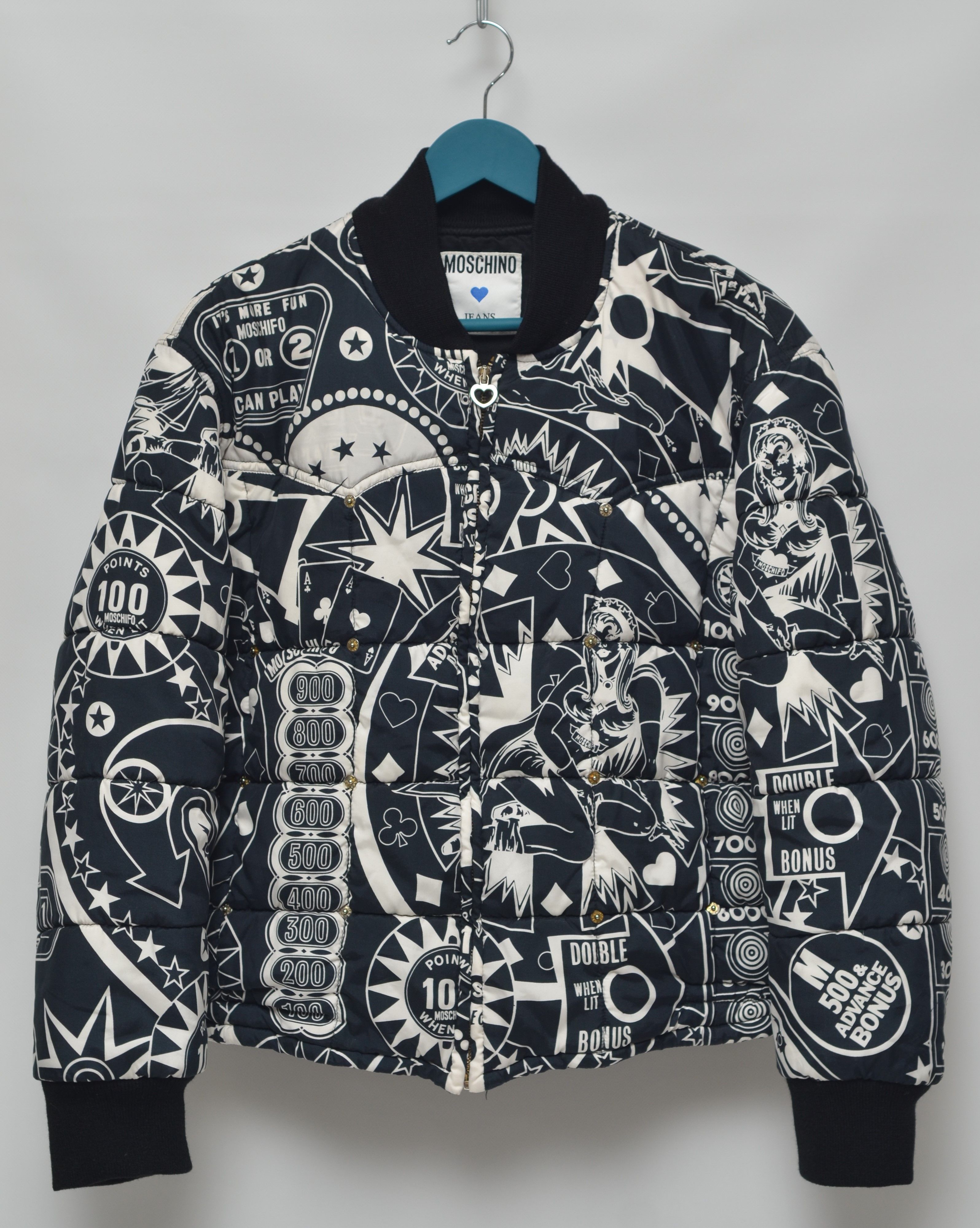 Moschino MOSCHINO Vintage Rare Pinball Bomber Jacket Made in Italy Size US M / EU 48-50 / 2 - 1 Preview