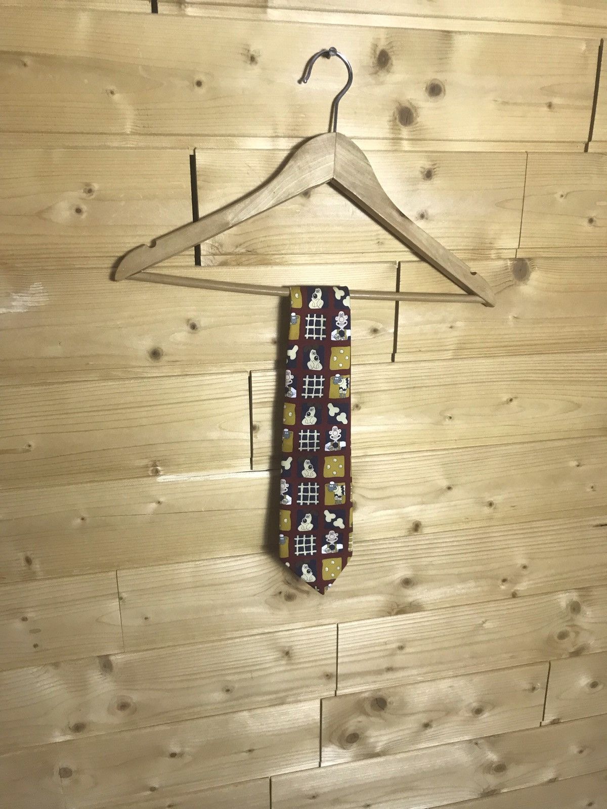 Cartoon Network 1989 Vintage 80s Wallace and Gromit tie Size ONE SIZE - 2 Thumbnail