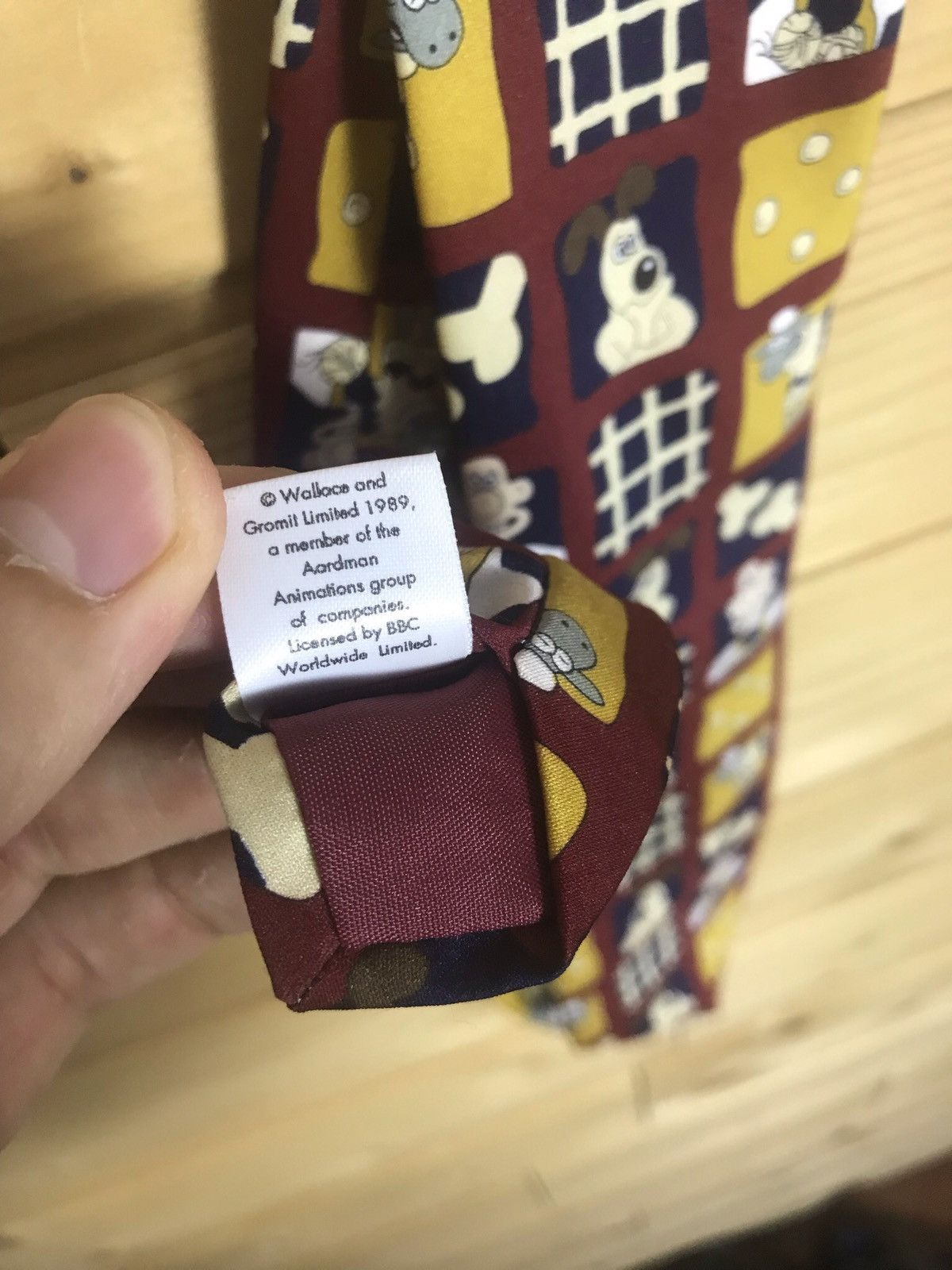 Cartoon Network 1989 Vintage 80s Wallace and Gromit tie Size ONE SIZE - 7 Thumbnail