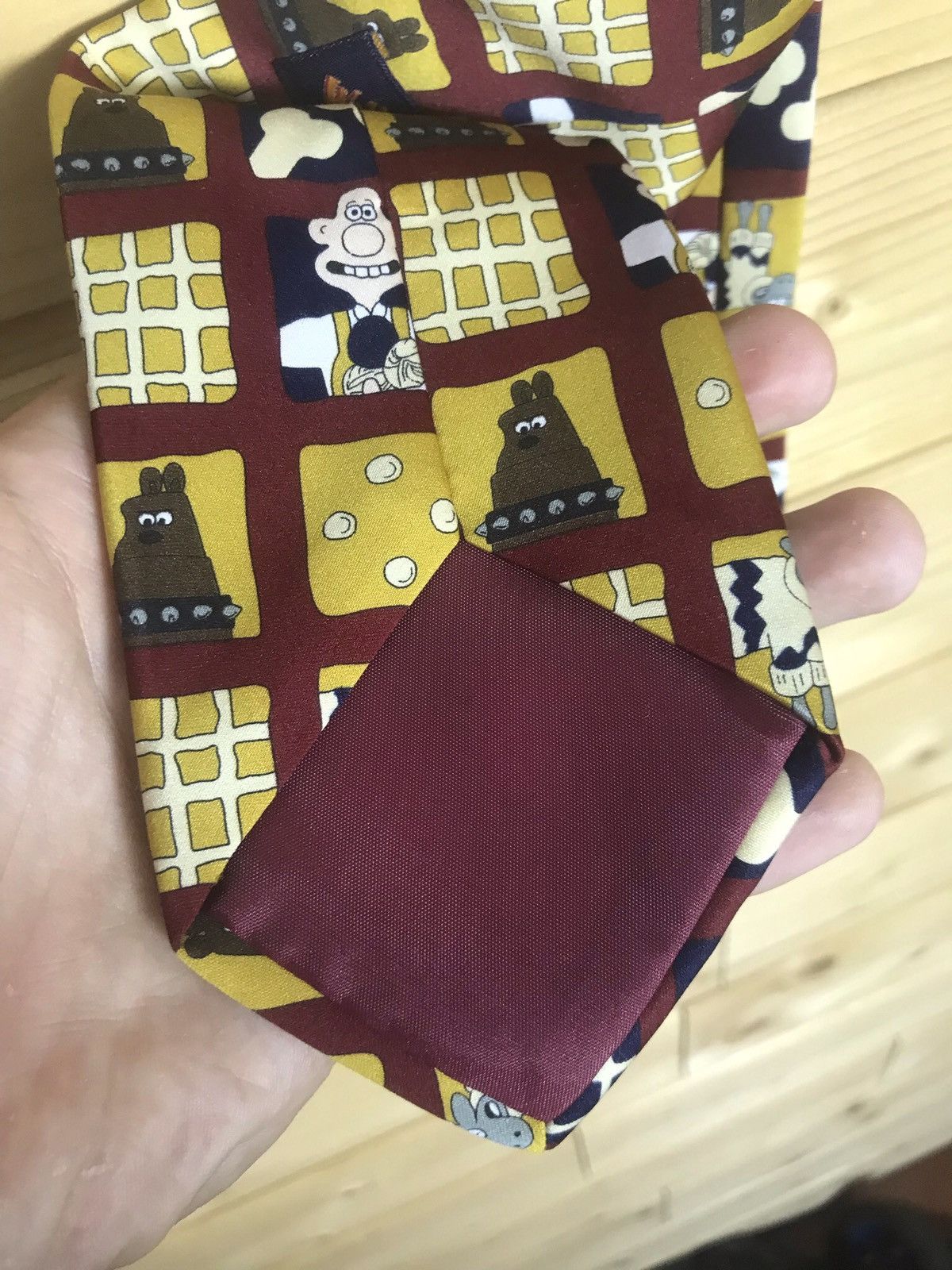 Cartoon Network 1989 Vintage 80s Wallace and Gromit tie Size ONE SIZE - 5 Thumbnail