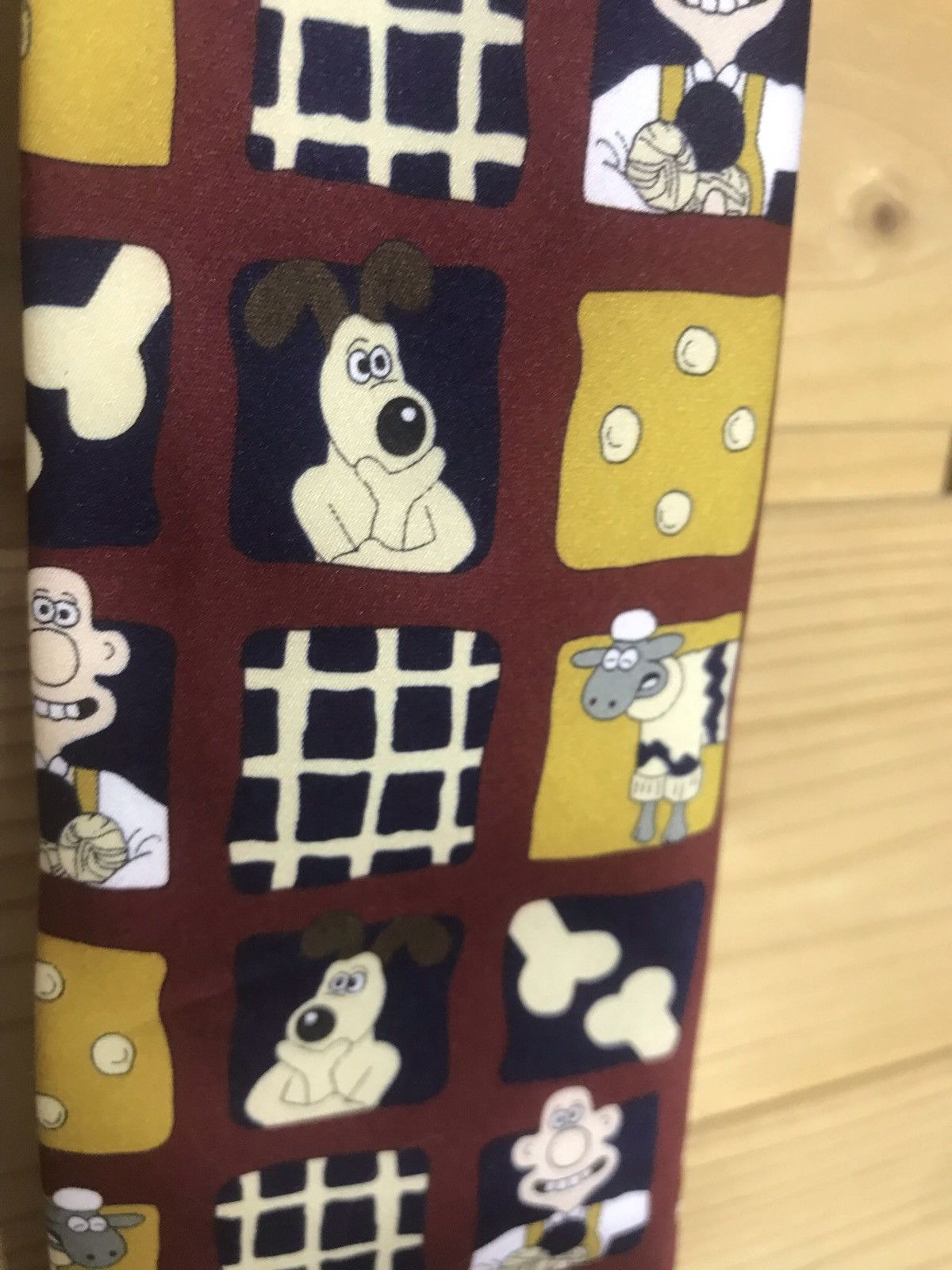 Cartoon Network 1989 Vintage 80s Wallace and Gromit tie Size ONE SIZE - 4 Thumbnail