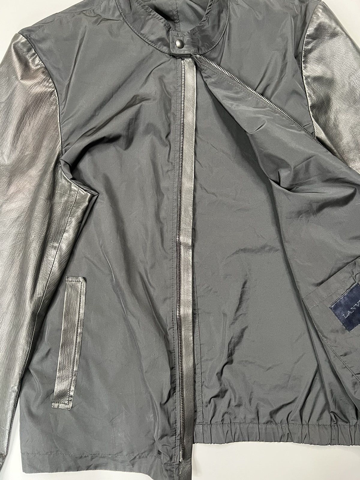 Lanvin Lanvin Leather Sleeve Biker Jacket Size US S / EU 44-46 / 1 - 4 Thumbnail