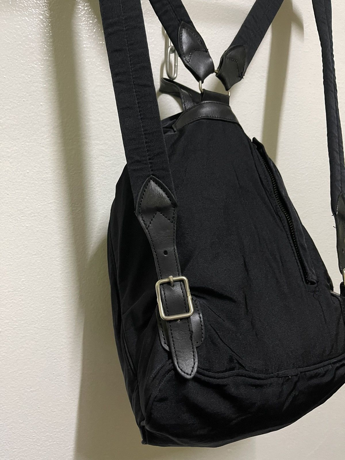 Other Masaki Matsushima Homme Rucksack Black Nylon Buckle Leather Size ONE SIZE - 8 Thumbnail