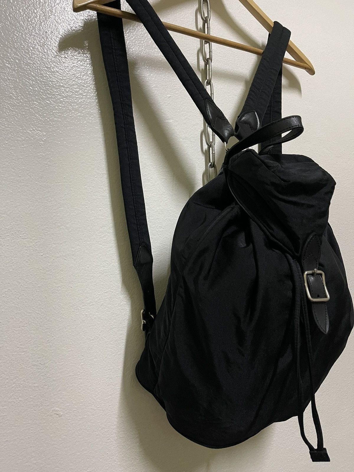 Other Masaki Matsushima Homme Rucksack Black Nylon Buckle Leather Size ONE SIZE - 2 Thumbnail