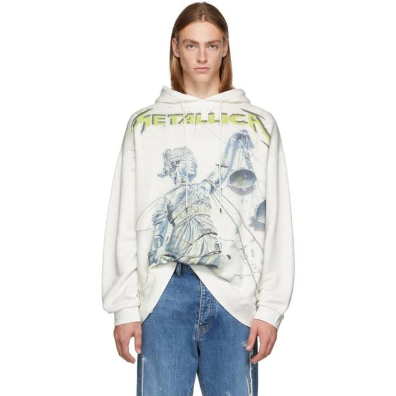image of R13 And Justice For All in Cream, Men's (Size Medium)