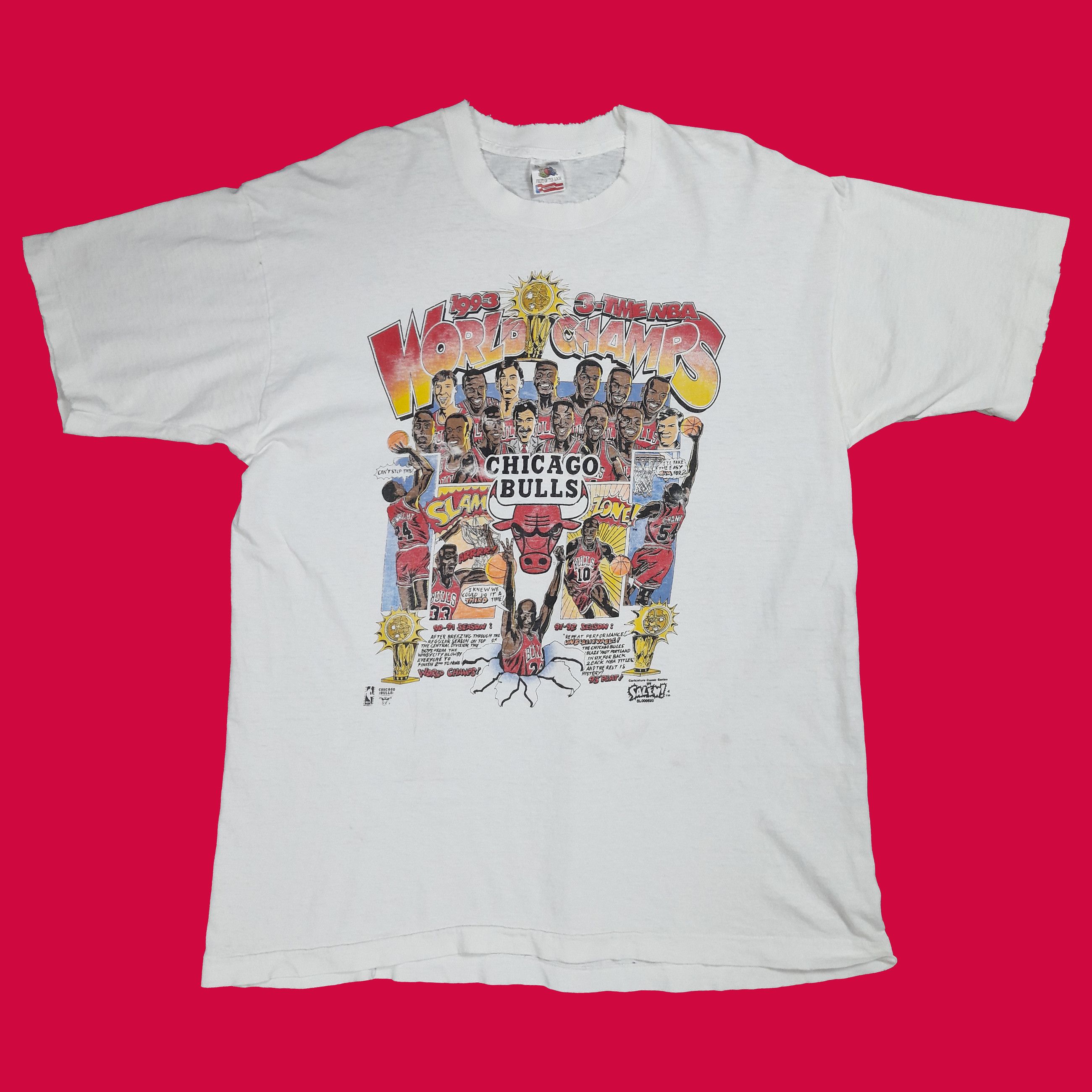 Vtg 90's Trashed! CHICAGO BULLS World Champs Comic Edition