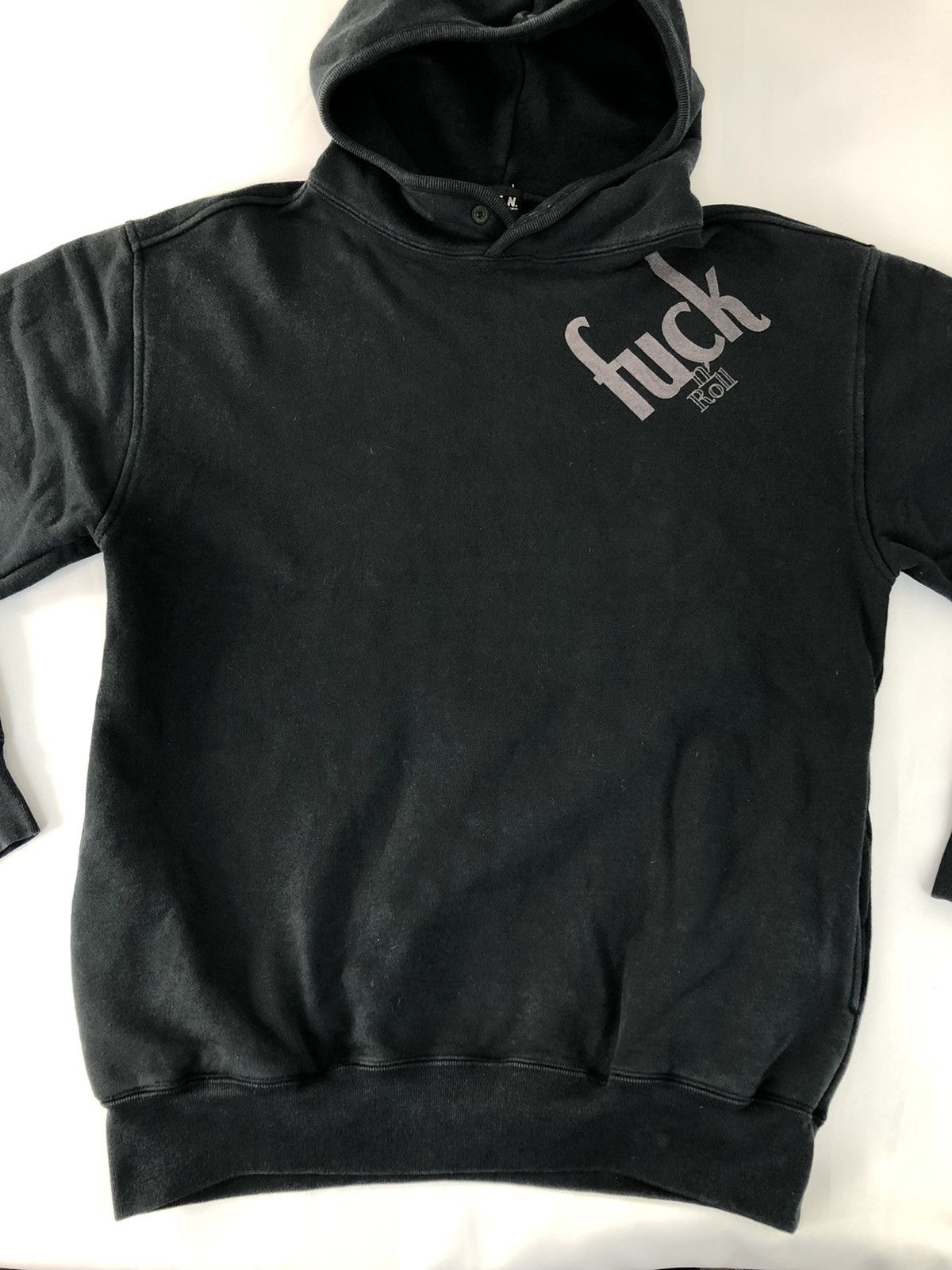 Japanese Brand × Vintage Hype GFN Faint Flame Fuck n’ Roll Hoodies Big Guitar Logo Size US L / EU 52-54 / 3 - 3 Thumbnail