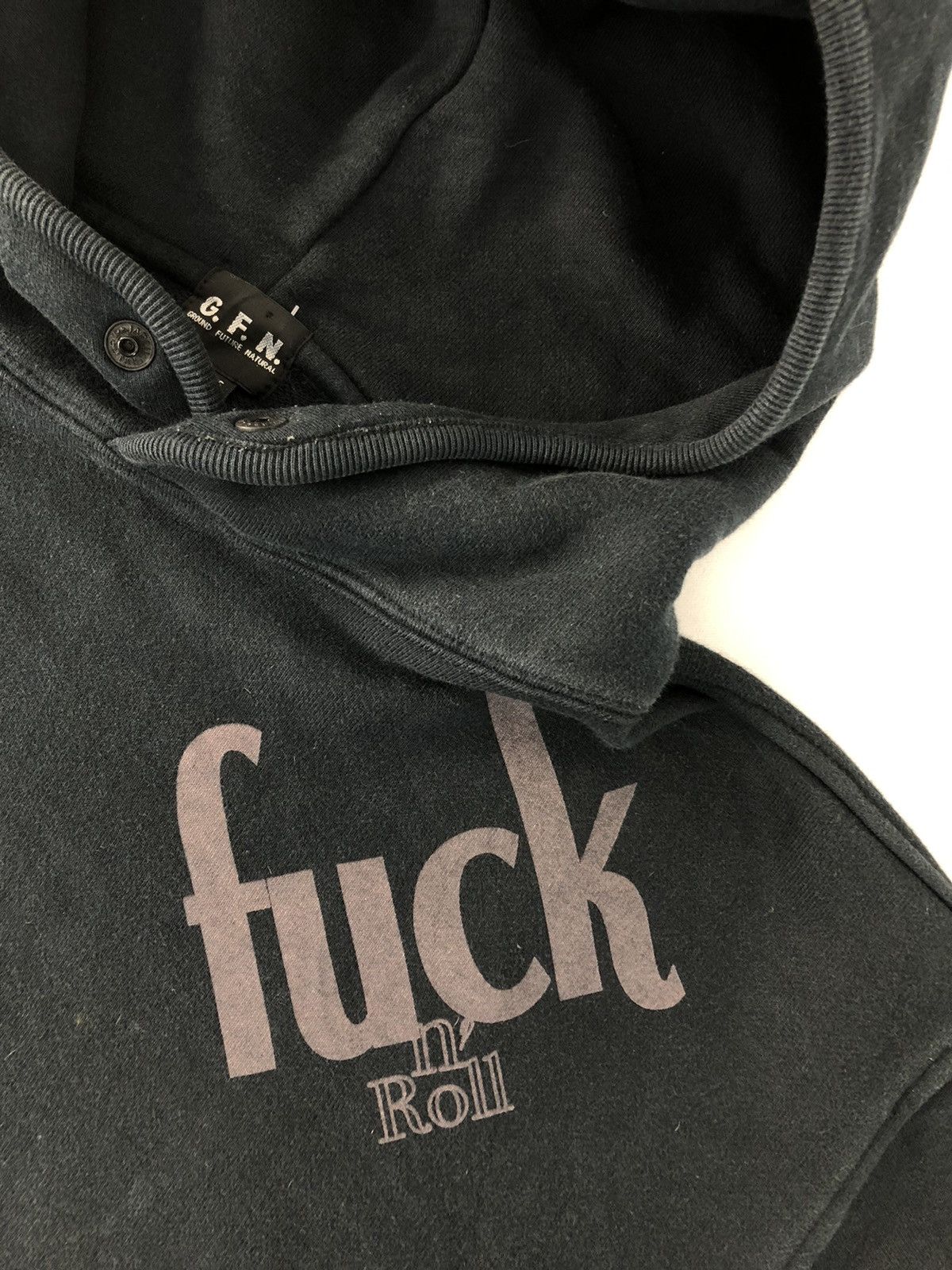 Japanese Brand × Vintage Hype GFN Faint Flame Fuck n’ Roll Hoodies Big Guitar Logo Size US L / EU 52-54 / 3 - 4 Thumbnail