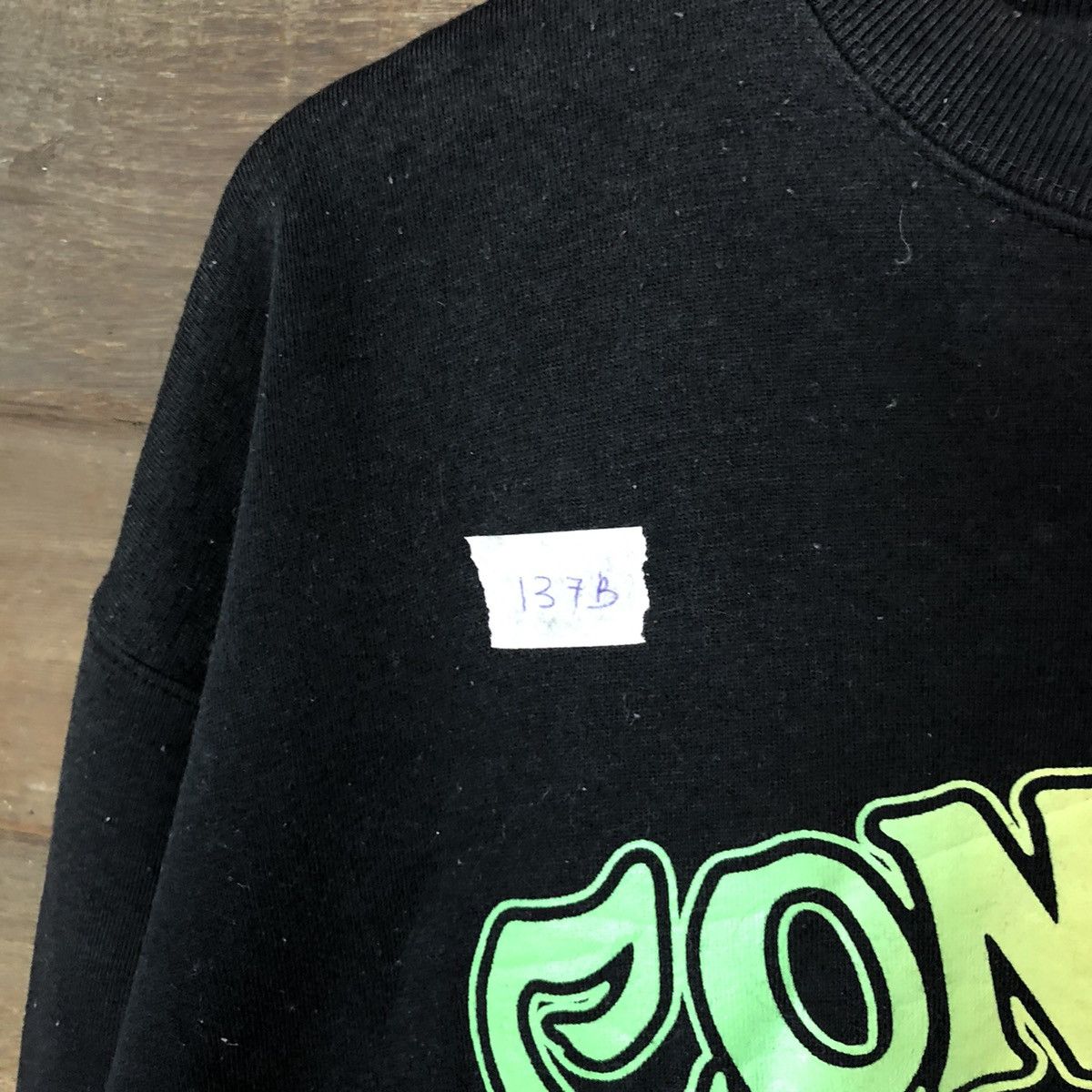Japanese Brand Plevo Black Sweatshirt #137B Size US XL / EU 56 / 4 - 7 Thumbnail
