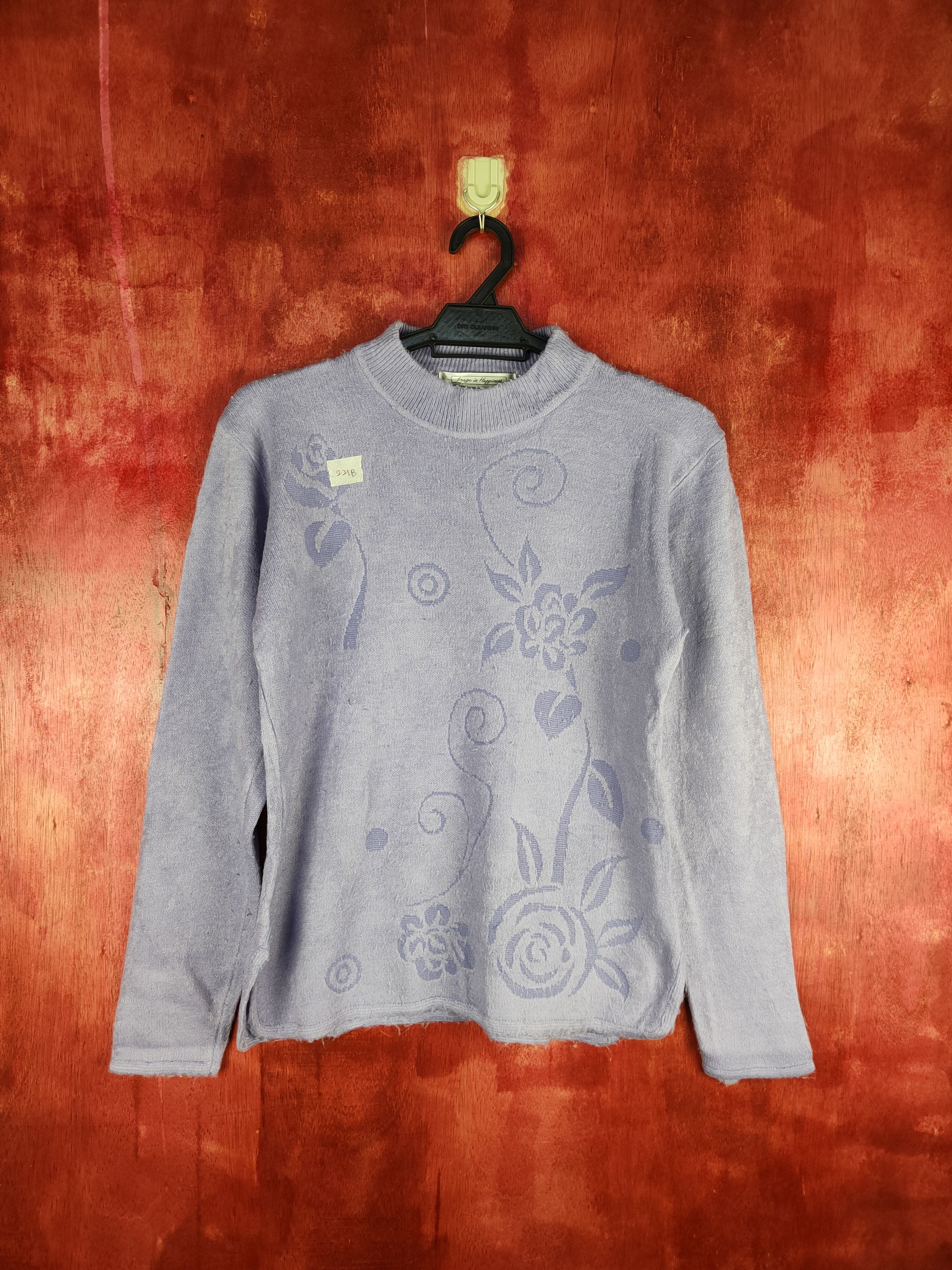 image of Homespun Knitwear Image In Happiness Purple Knitwear 221B, Women's (Size Small)