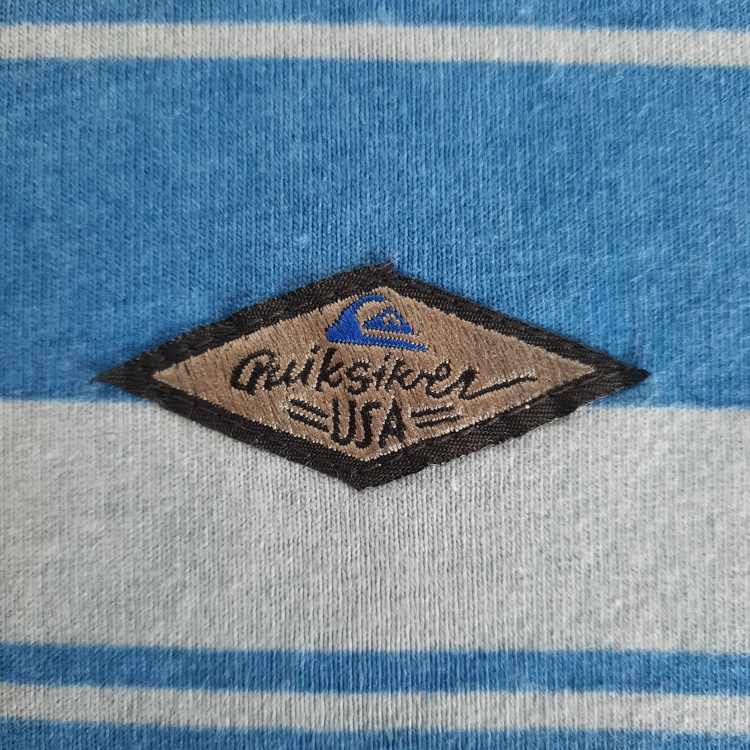 Quiksilver 🔥Vintage quiksilver usa patch stripes tshirt Size US M / EU 48-50 / 2 - 3 Thumbnail