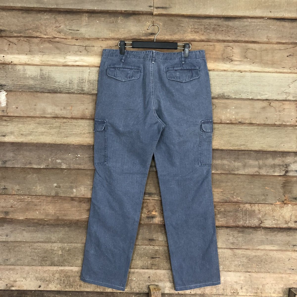Other Universal Language Blue Multipocket Cargo Pants #4881 Size US 33 - 9 Thumbnail