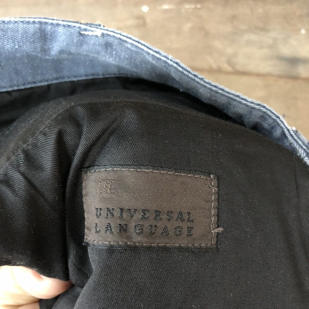 Other Universal Language Blue Multipocket Cargo Pants #4881 Size US 33 - 12 Thumbnail