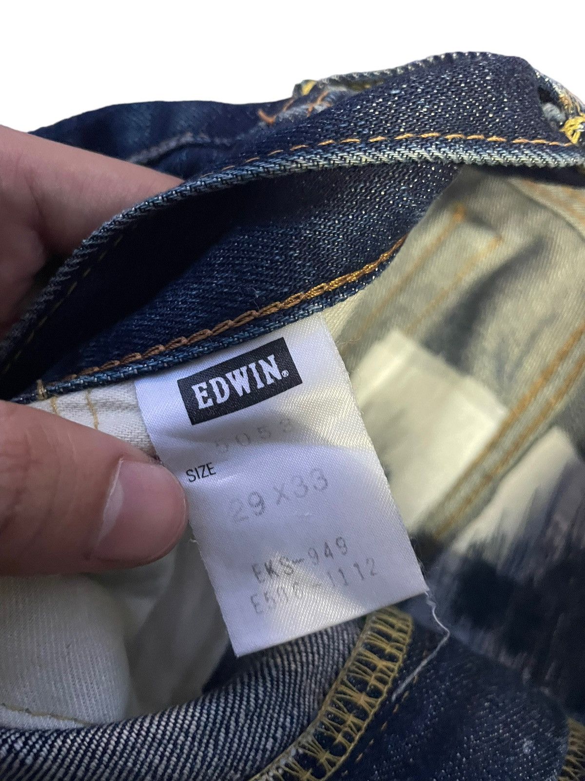 Edwin Vintage Edwin 505XX Orange Tag Selvedge Distresed & Rework Size US 29 - 4 Thumbnail