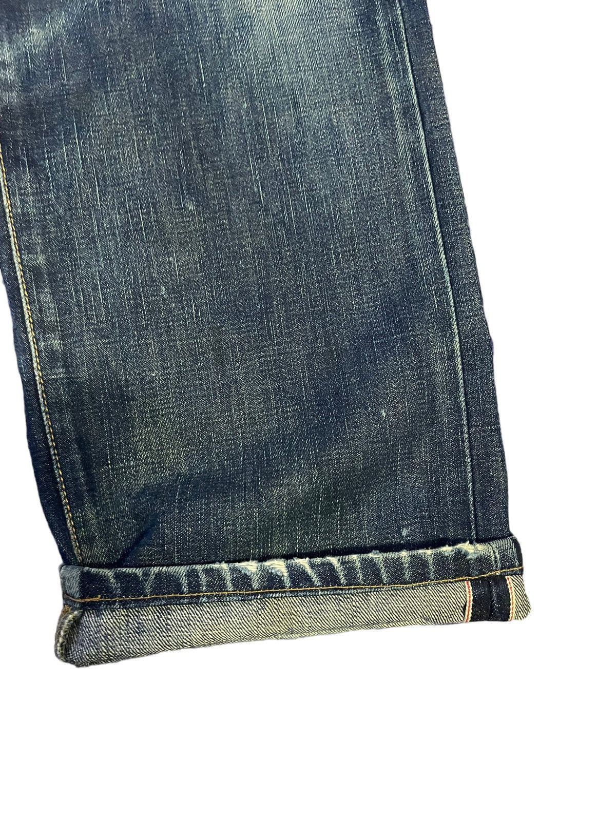 Edwin Vintage Edwin 505XX Orange Tag Selvedge Distresed & Rework Size US 29 - 23 Thumbnail