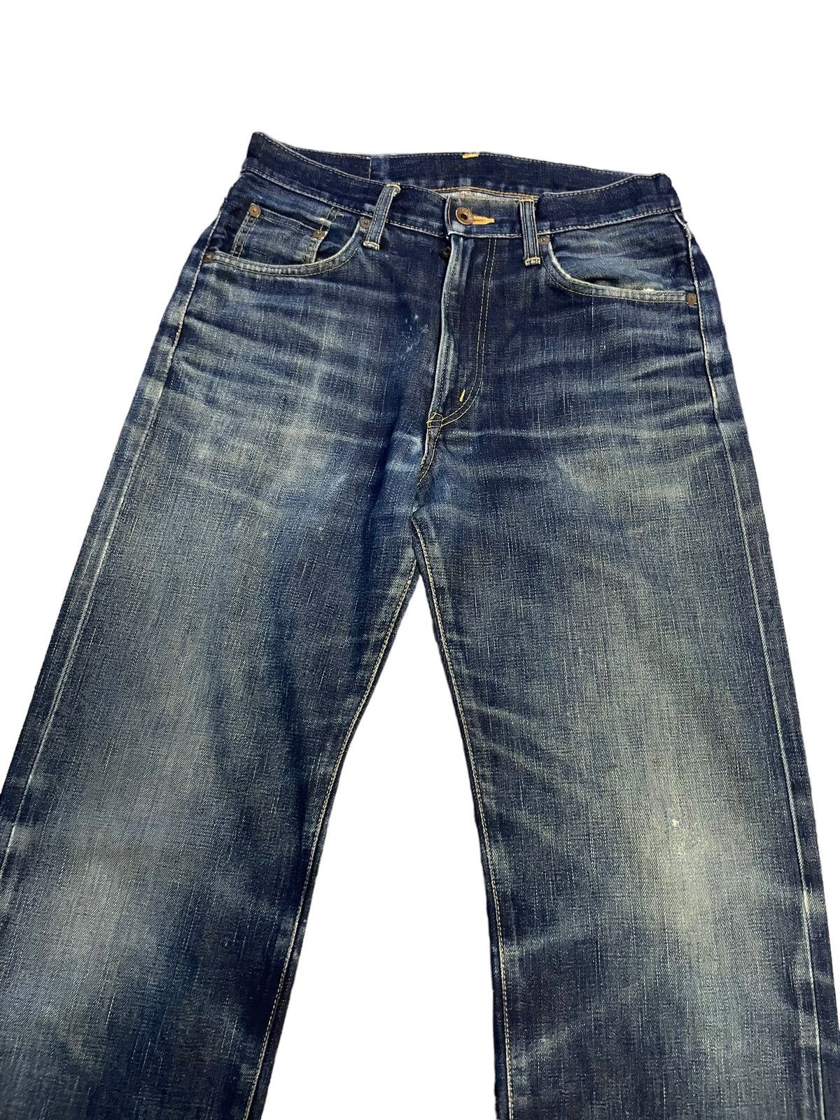 Edwin Vintage Edwin 505XX Orange Tag Selvedge Distresed & Rework Size US 29 - 2 Thumbnail