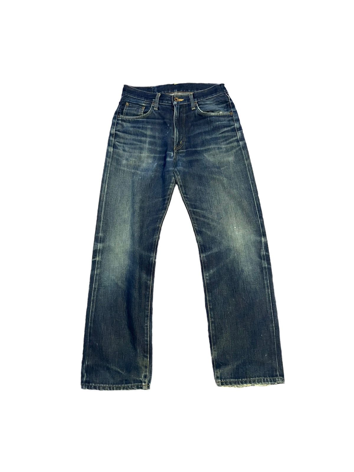 Edwin Vintage Edwin 505XX Orange Tag Selvedge Distresed & Rework Size US 29 - 25 Thumbnail