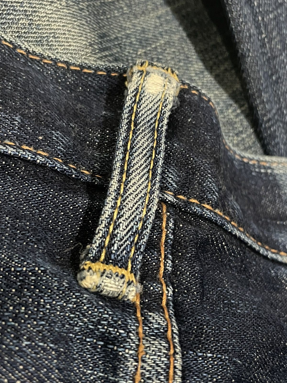 Edwin Vintage Edwin 505XX Orange Tag Selvedge Distresed & Rework Size US 29 - 16 Thumbnail