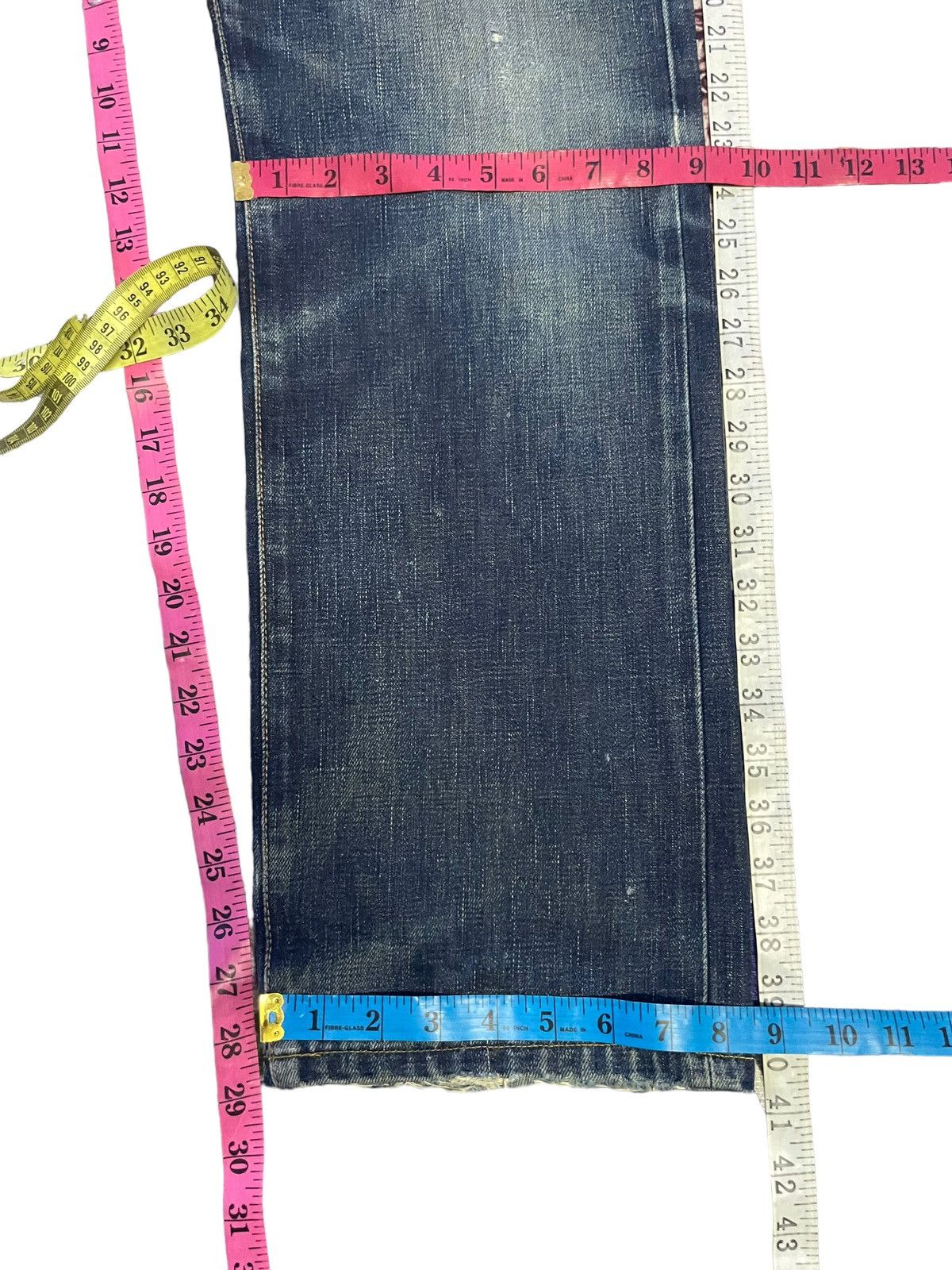 Edwin Vintage Edwin 505XX Orange Tag Selvedge Distresed & Rework Size US 29 - 21 Thumbnail