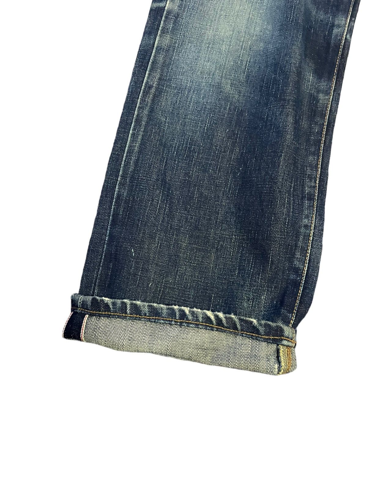 Edwin Vintage Edwin 505XX Orange Tag Selvedge Distresed & Rework Size US 29 - 24 Thumbnail