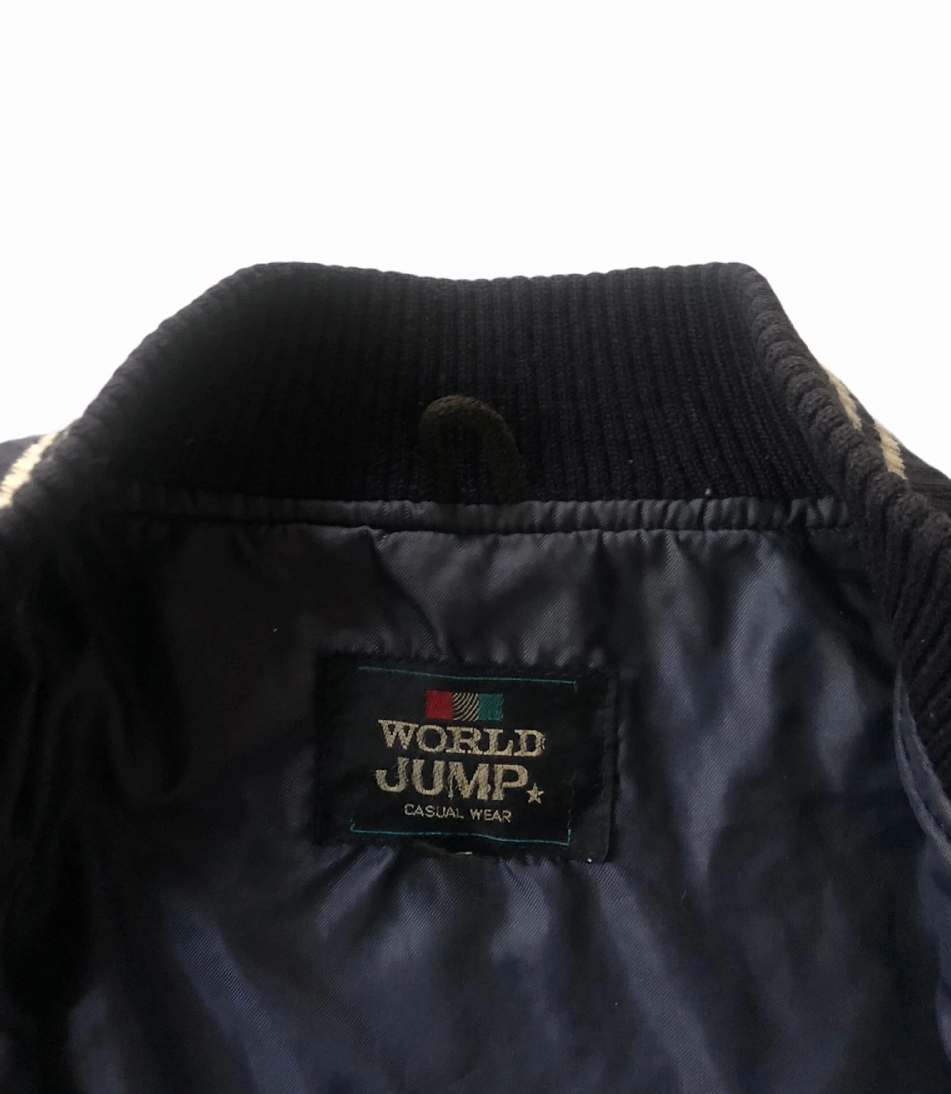 Vintage World Jump Casual Wear Varsity Jacket Size US L / EU 52-54 / 3 - 4 Thumbnail