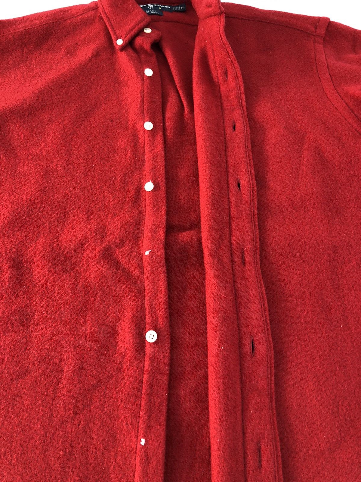 Polo Ralph Lauren Polo Ralph Lauren 100% Blake Wool Button Up Plain Shirt Tee Size US XL / EU 56 / 4 - 5 Thumbnail