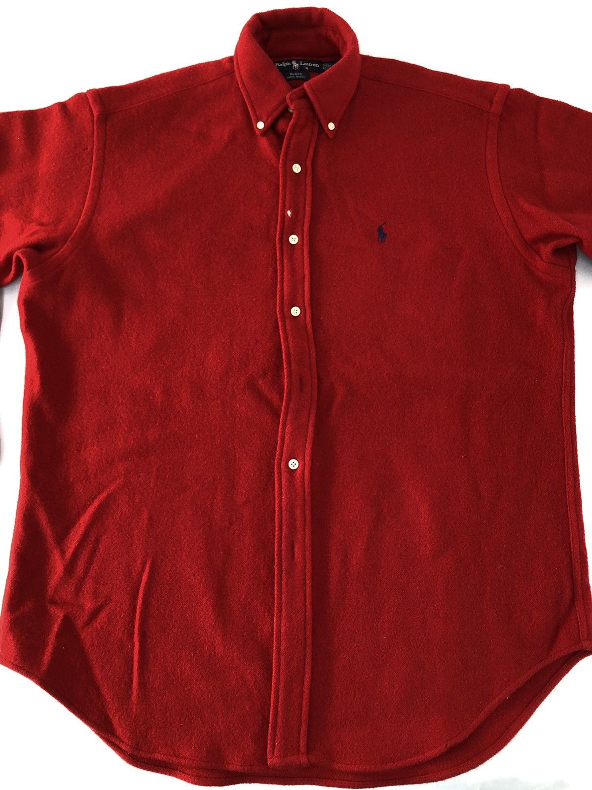Polo Ralph Lauren Polo Ralph Lauren 100% Blake Wool Button Up Plain Shirt Tee Size US XL / EU 56 / 4 - 3 Thumbnail
