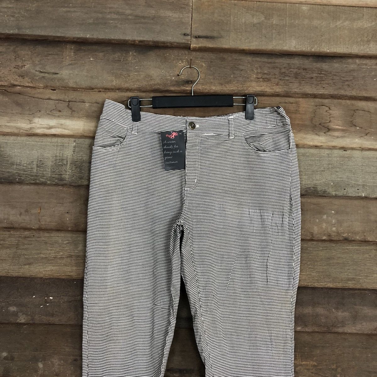 Japanese Brand Japan checkered Straight Cut Pants #4873 Size US 30 / EU 46 - 2 Thumbnail