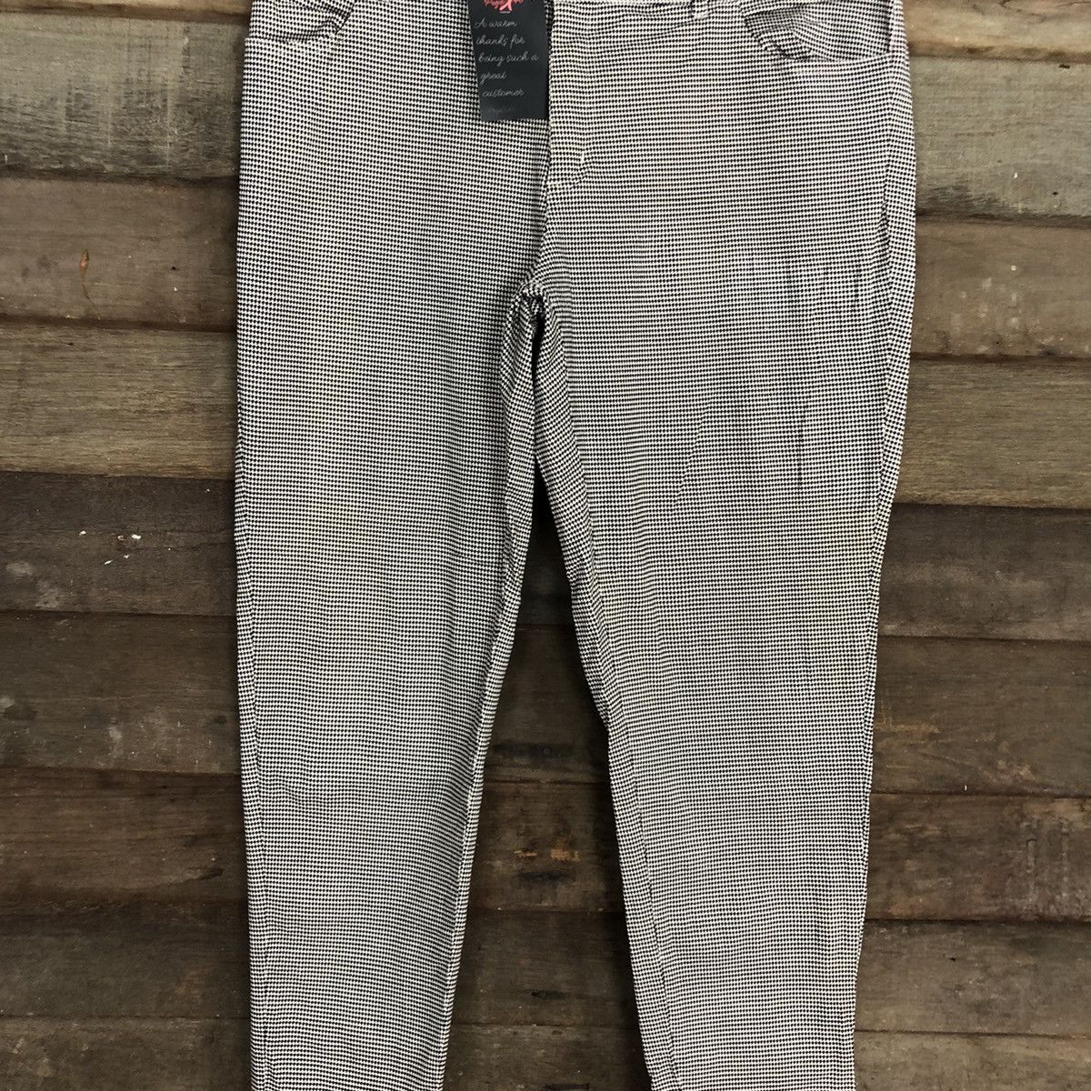 Japanese Brand Japan checkered Straight Cut Pants #4873 Size US 30 / EU 46 - 4 Thumbnail