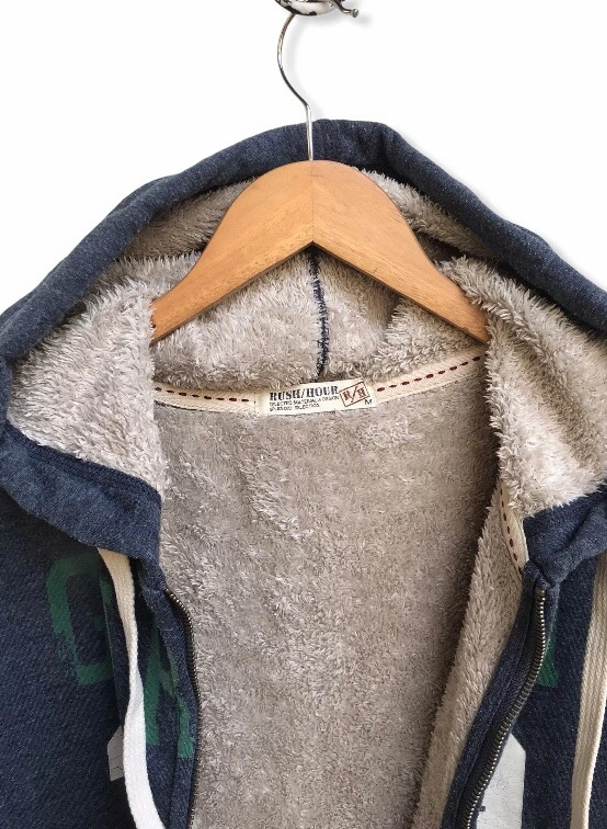 Japanese Brand Rush Hour Zipper Sweatshirts Fleece Sherpa Inside Size US S / EU 44-46 / 1 - 5 Thumbnail