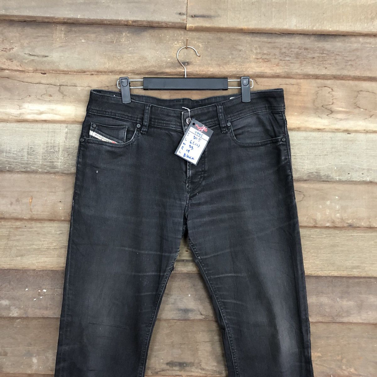 Diesel Diesel Industry Black Denim Jeans Pants #4885 Size US 33 - 2 Thumbnail