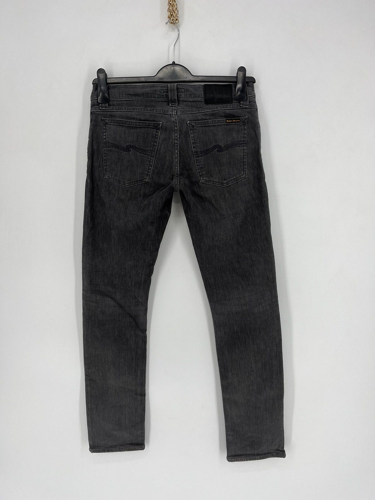 Nudie Jeans × Vintage Vintage 90s Nudie jeans lean dean black denim jeans Size US 28 / EU 44 - 8 Thumbnail