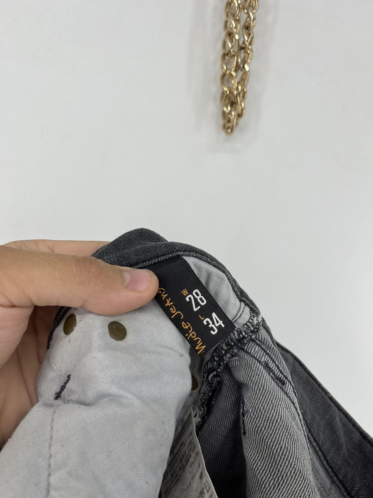 Nudie Jeans × Vintage Vintage 90s Nudie jeans lean dean black denim jeans Size US 28 / EU 44 - 11 Thumbnail
