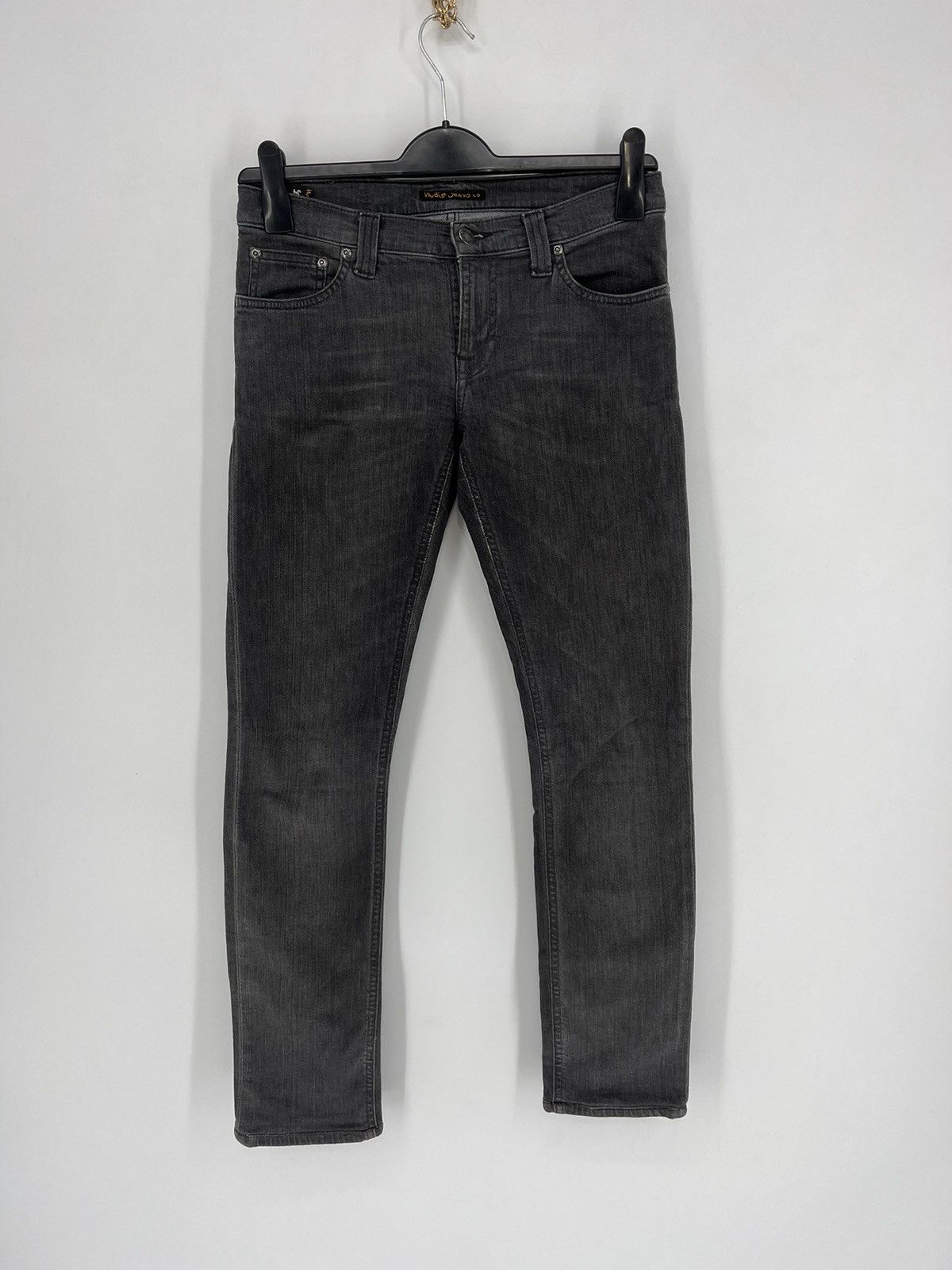 Nudie Jeans × Vintage Vintage 90s Nudie jeans lean dean black denim jeans Size US 28 / EU 44 - 1 Thumbnail