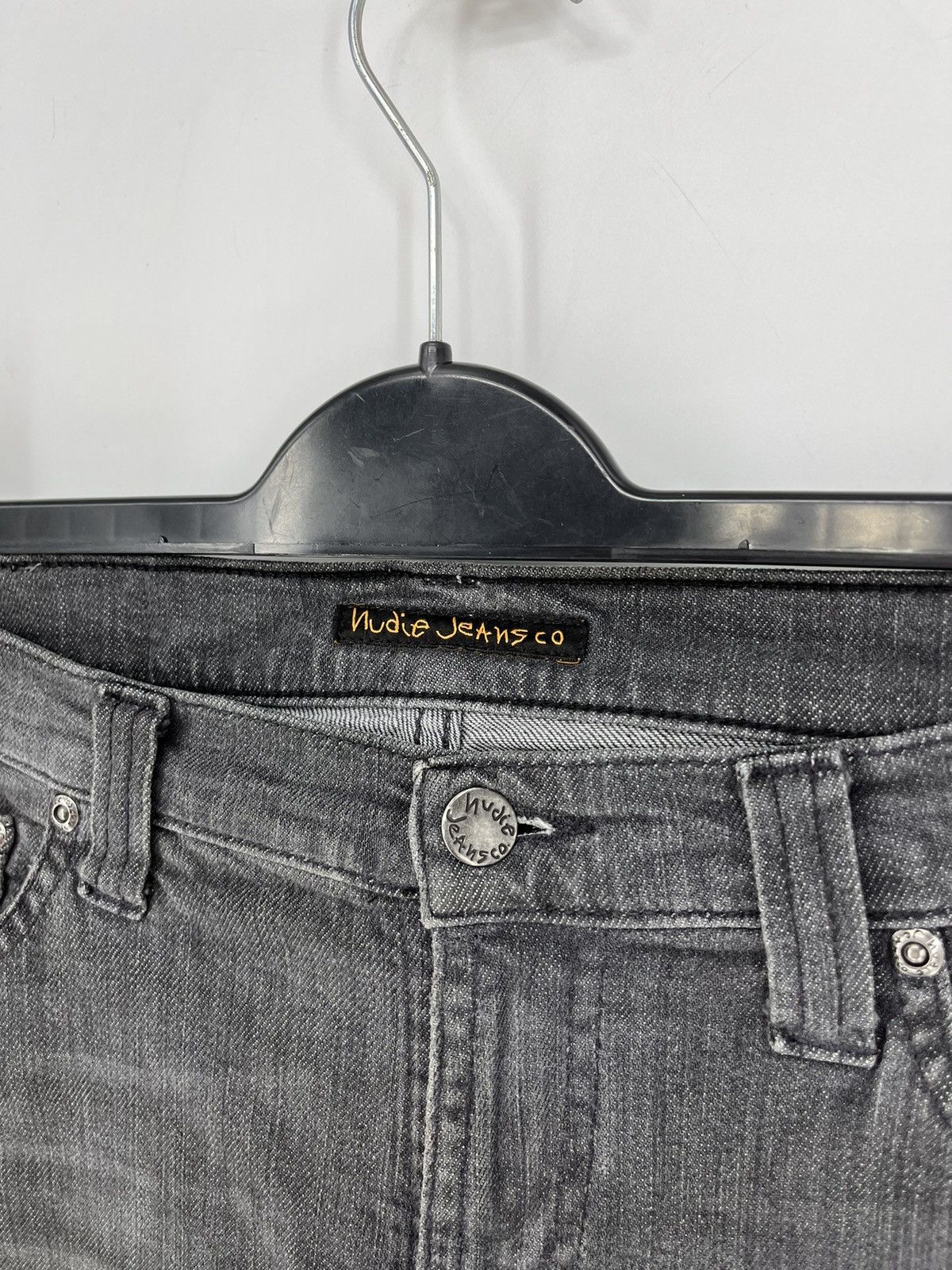 Nudie Jeans × Vintage Vintage 90s Nudie jeans lean dean black denim jeans Size US 28 / EU 44 - 5 Thumbnail