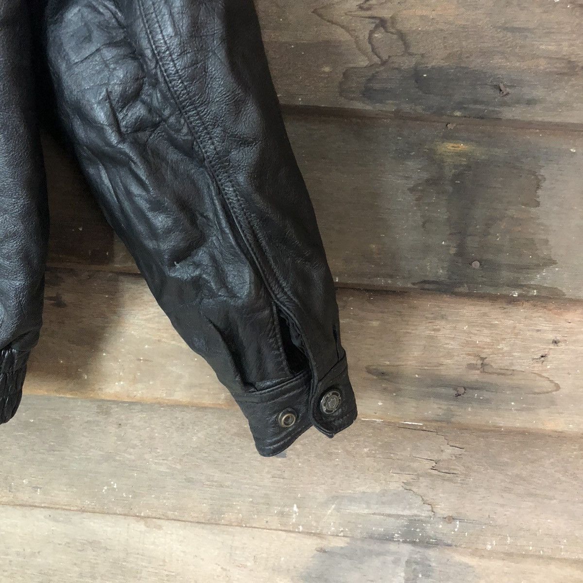 Japanese Brand Japanese Brand Black Leather Jacket #7086 Size US M / EU 48-50 / 2 - 10 Thumbnail