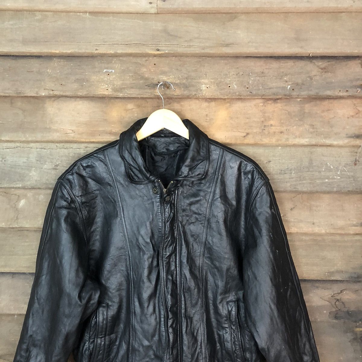 Japanese Brand Japanese Brand Black Leather Jacket #7086 Size US M / EU 48-50 / 2 - 2 Thumbnail