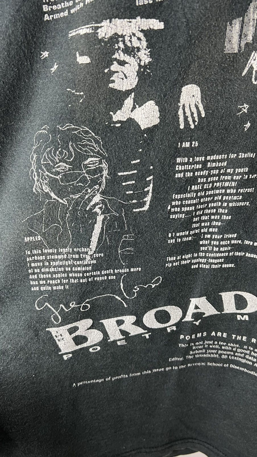 Fruit Of The Loom × Vintage Rare The Broadshirt Poetry Megazine Size US M / EU 48-50 / 2 - 15 Thumbnail