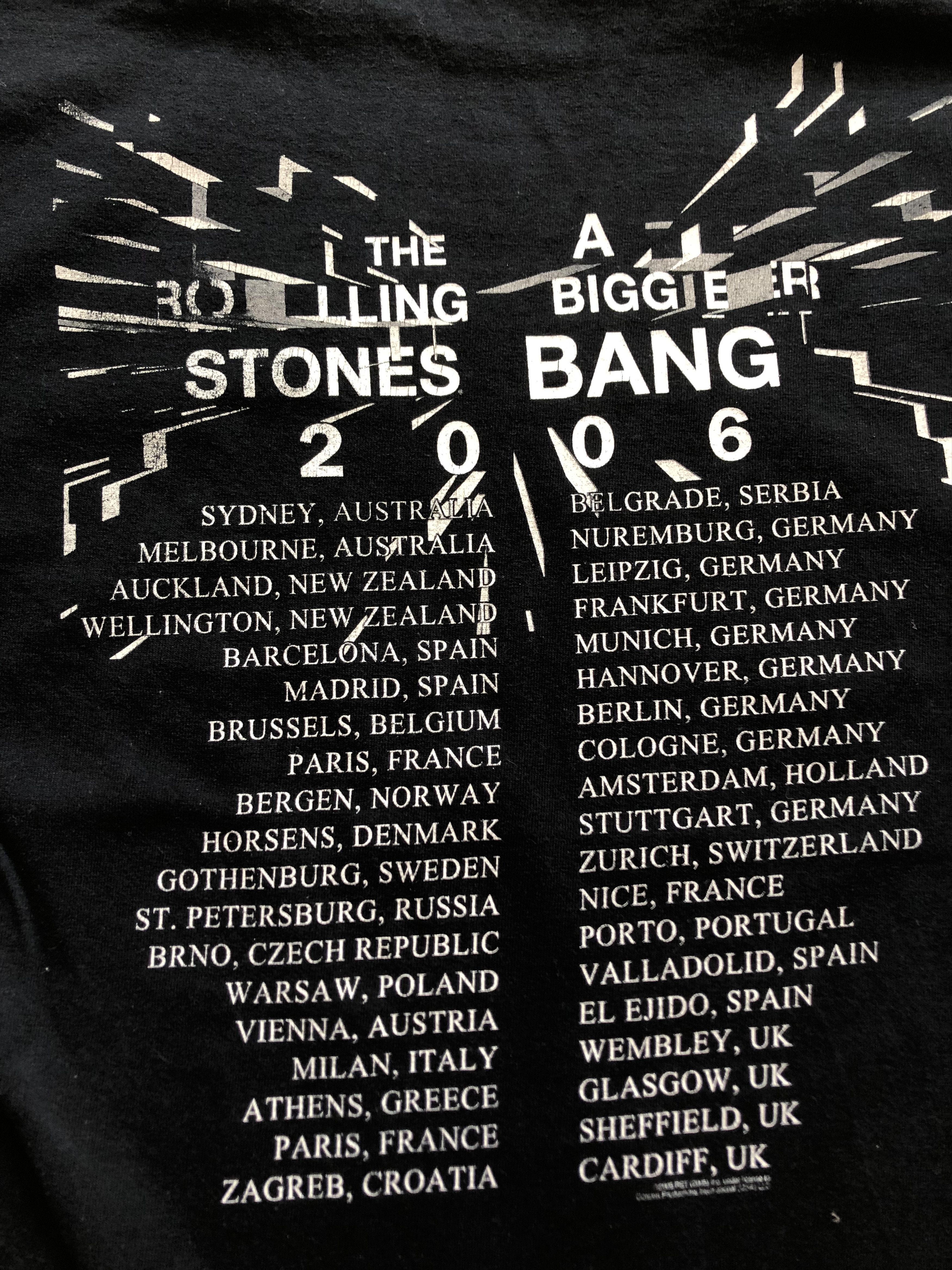 Band Tees Vintage The Rolling Stones A Bigger Bang Tour 2006 Tee Size US L / EU 52-54 / 3 - 9 Thumbnail