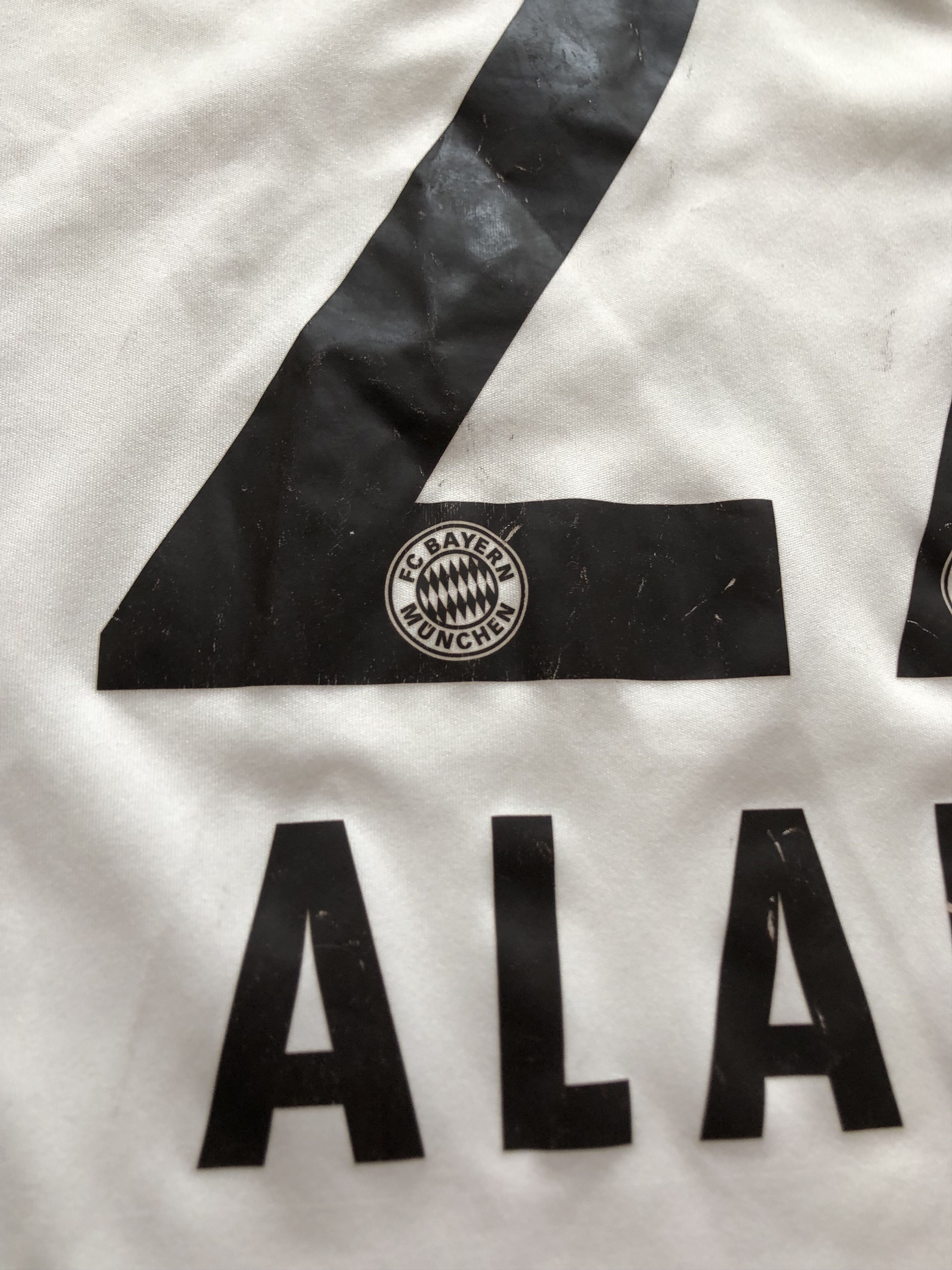 Adidas Bayern Munich football shirt 2013 #27 Alaba Tee Drill y2k Size US M / EU 48-50 / 2 - 14 Thumbnail