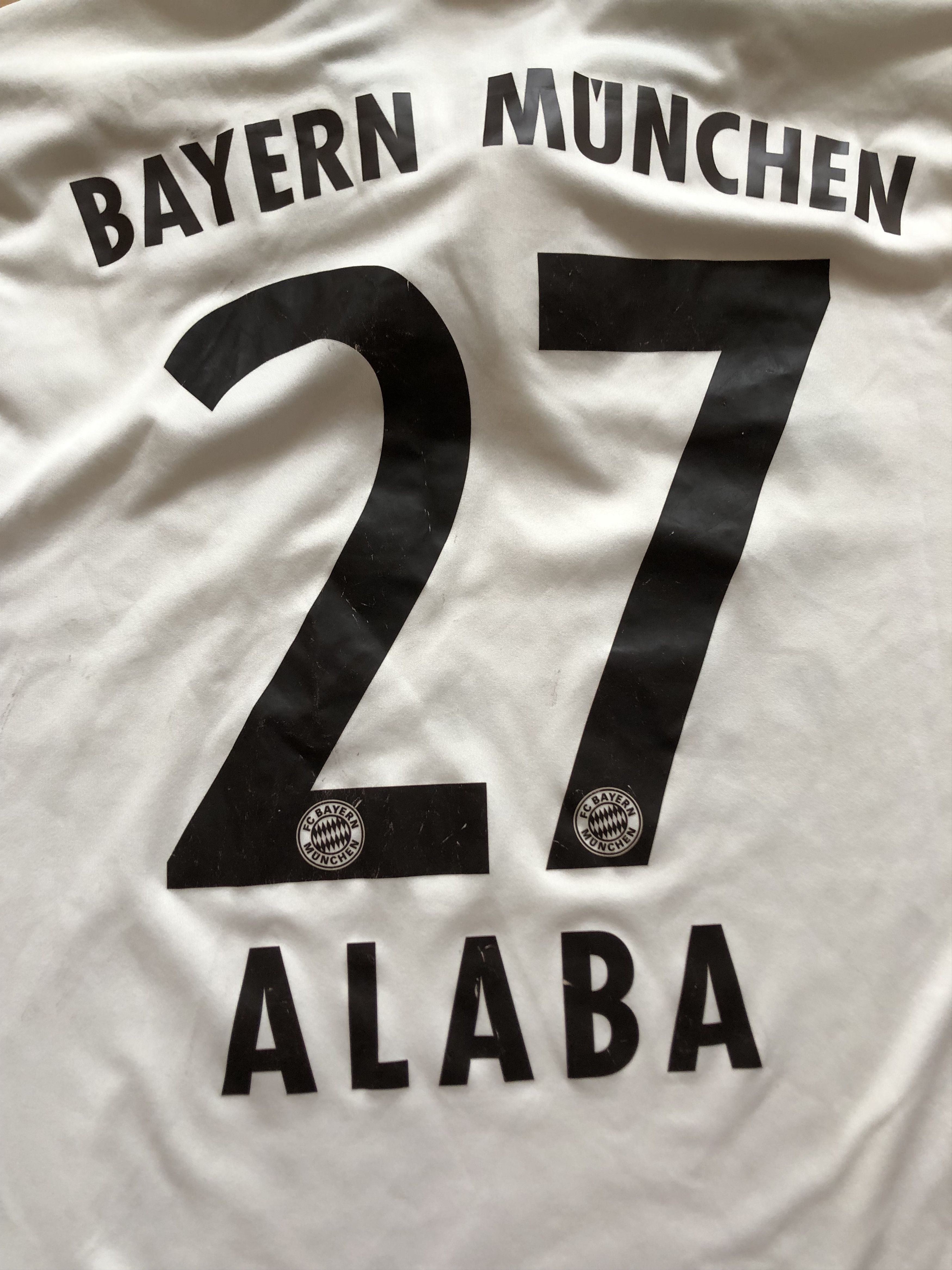 Adidas Bayern Munich football shirt 2013 #27 Alaba Tee Drill y2k Size US M / EU 48-50 / 2 - 13 Thumbnail